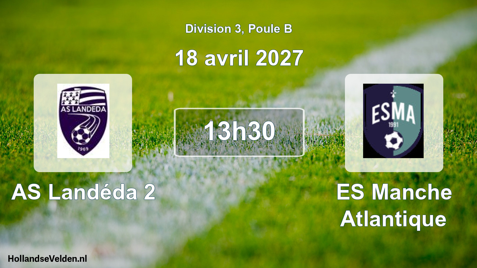 Match programmé: AS Landéda 2 - ES Manche Atlantique (18 avril 2027)