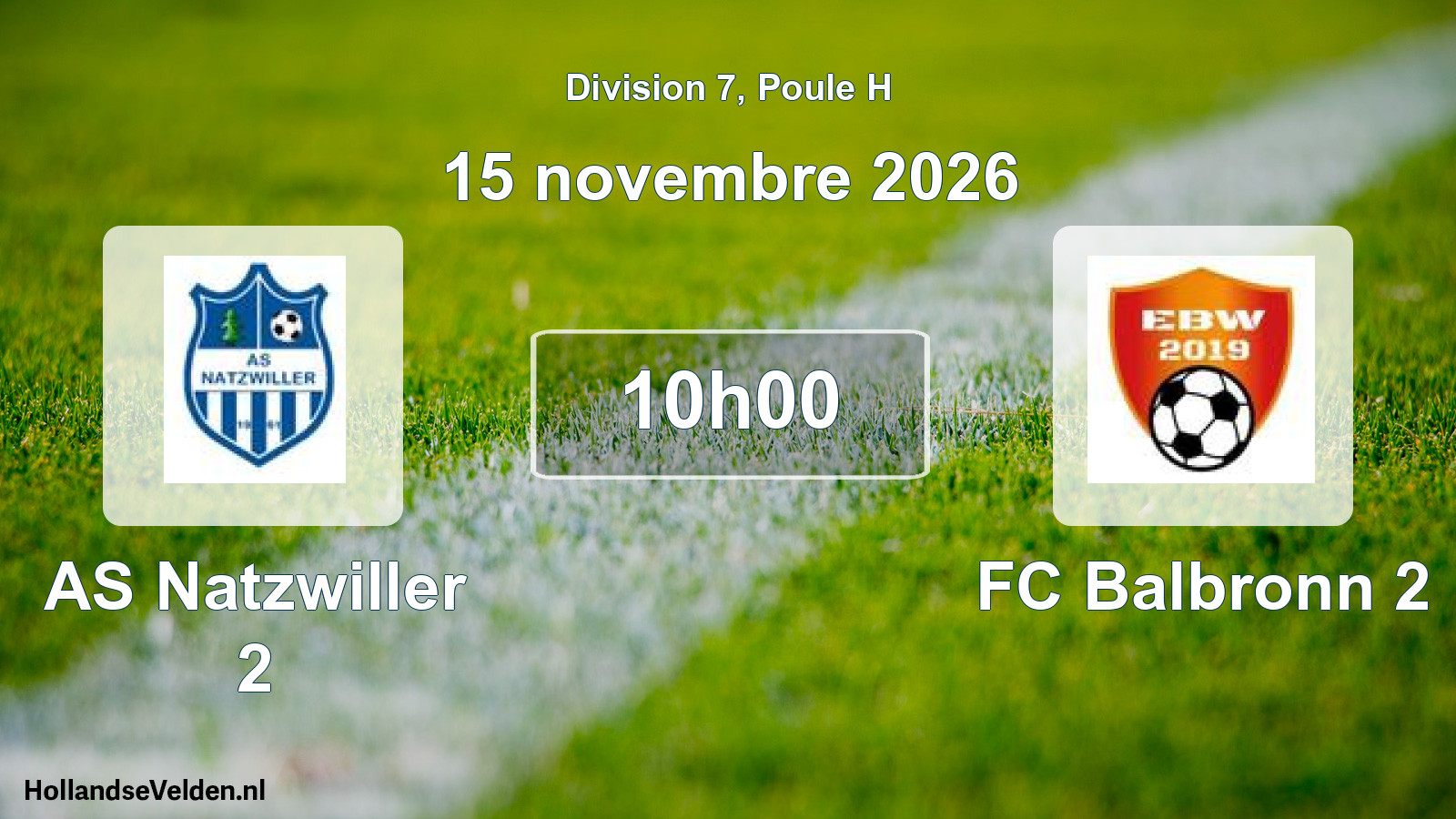 Scheduled Match: AS Natzwiller 2 - FC Balbronn 2 (15 November 2026)