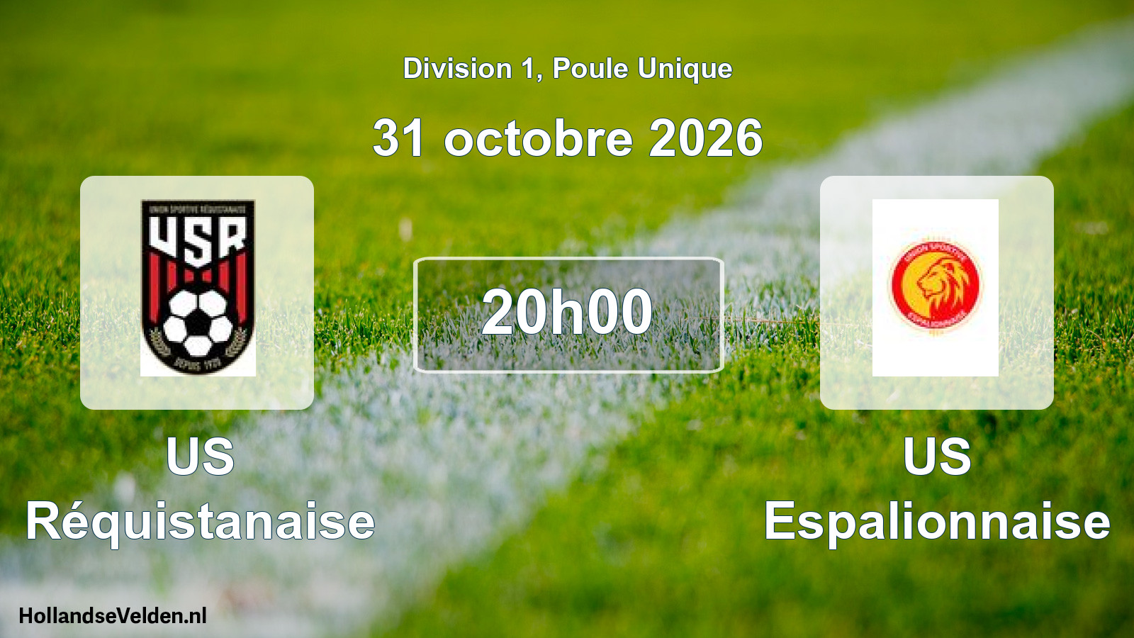 Match programmé: US Réquistanaise - US Espalionnaise (31 octobre 2026)