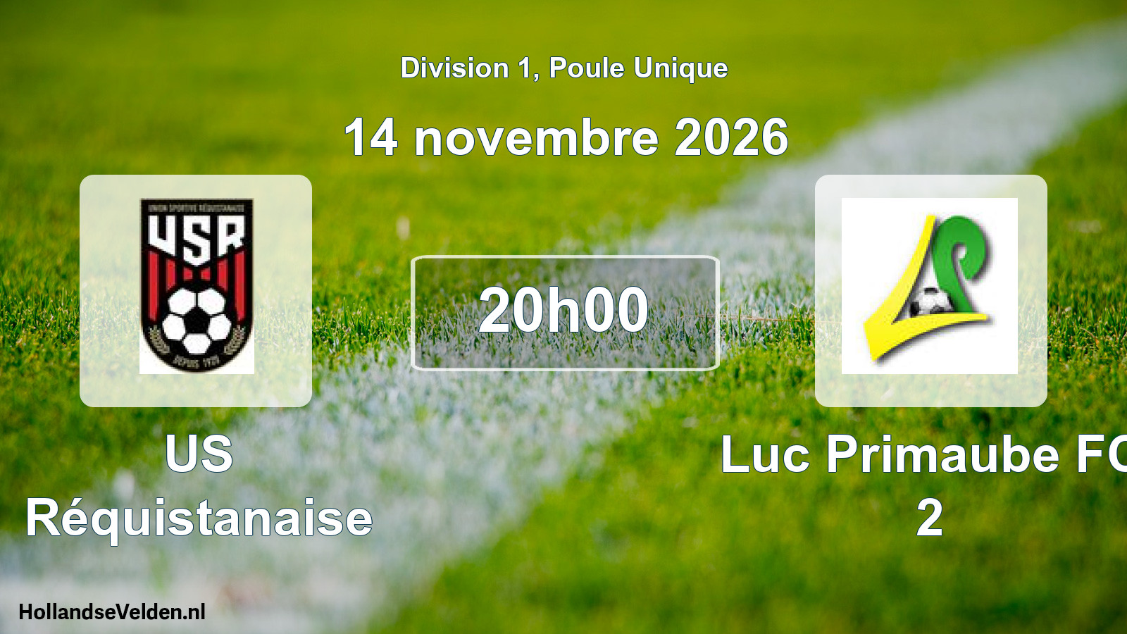 Match programmé: US Réquistanaise - Luc Primaube FC 2 (14 novembre 2026)