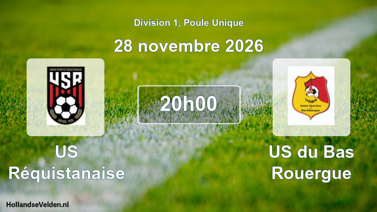 Match programmé: US Réquistanaise - US du Bas Rouergue (28 novembre 2026)