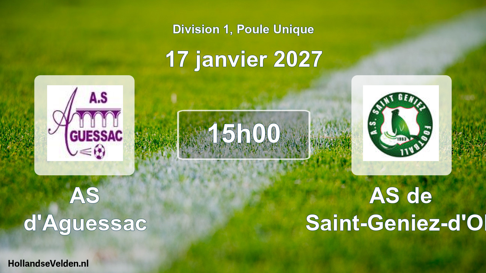 Match programmé: AS d'Aguessac - AS de Saint-Geniez-d'Olt (17 janvier 2027)