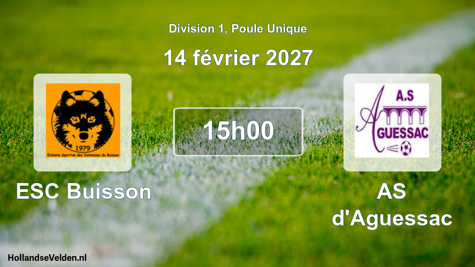 Scheduled Match: ESC Buisson - AS d'Aguessac (14 February 2027)