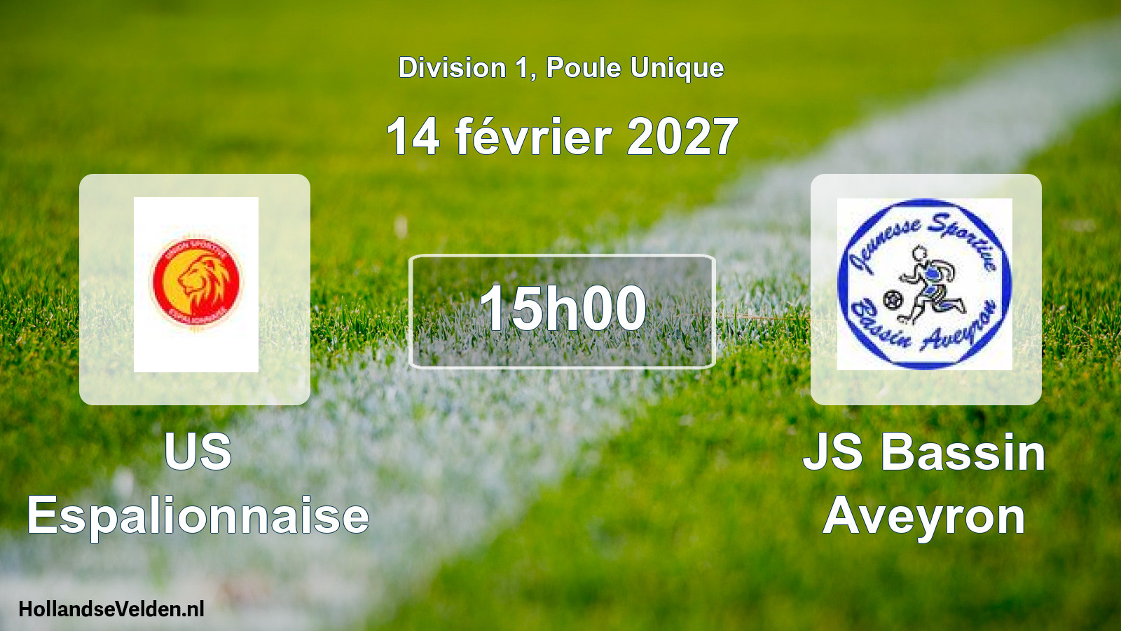Match programmé: US Espalionnaise - JS Bassin Aveyron (14 février 2027)