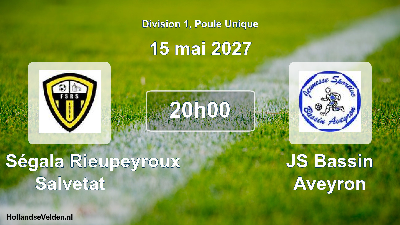 Match programmé: Foot Ségala Rieupeyroux Salvetat - JS Bassin Aveyron (15 mai 2027)