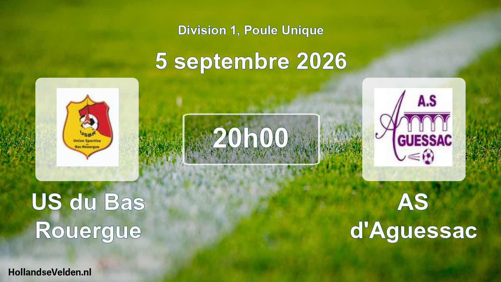 Match programmé: US du Bas Rouergue - AS d'Aguessac (5 septembre 2026)