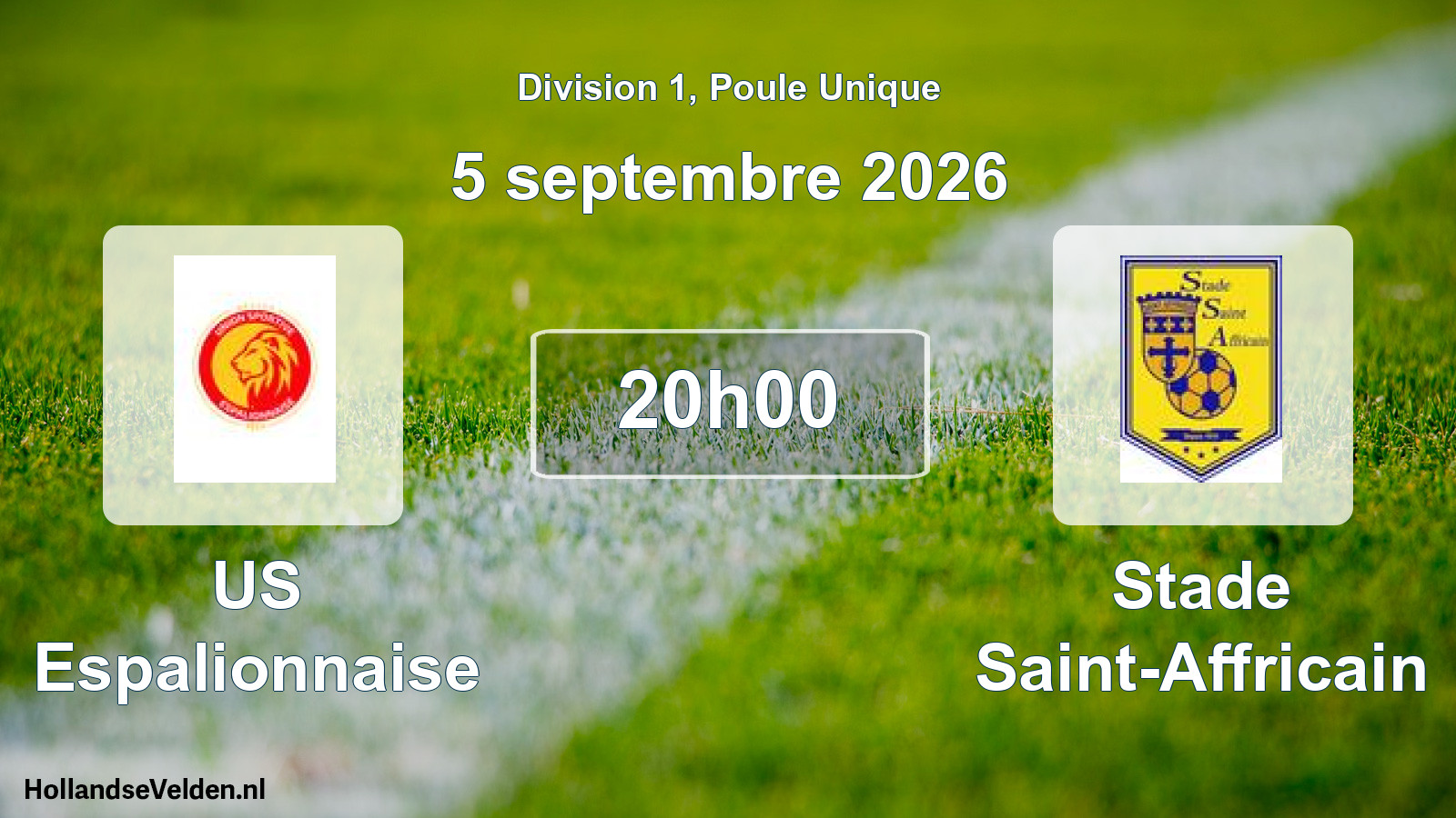 Scheduled Match: US Espalionnaise - Stade Saint-Affricain (5 September 2026)