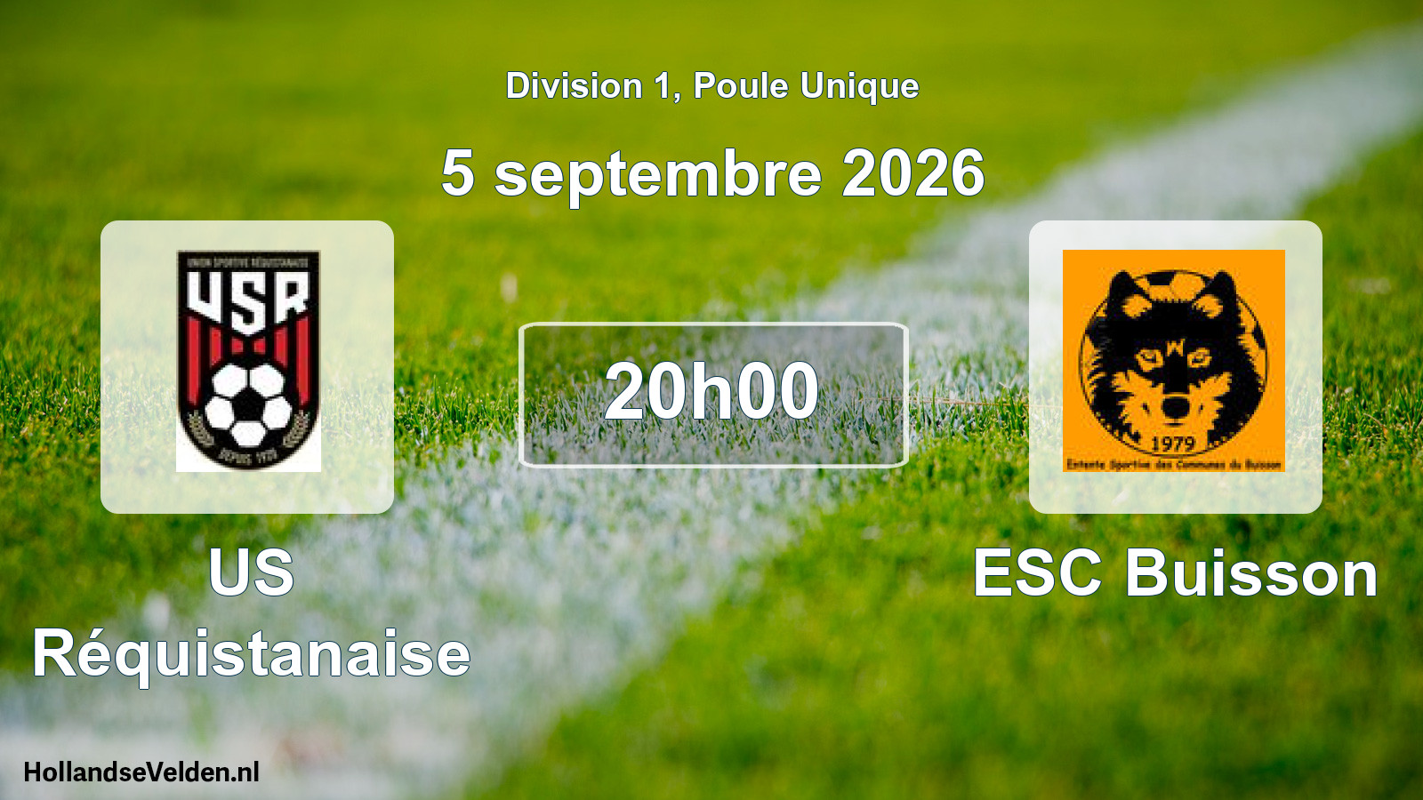 Match programmé: US Réquistanaise - ESC Buisson (5 septembre 2026)