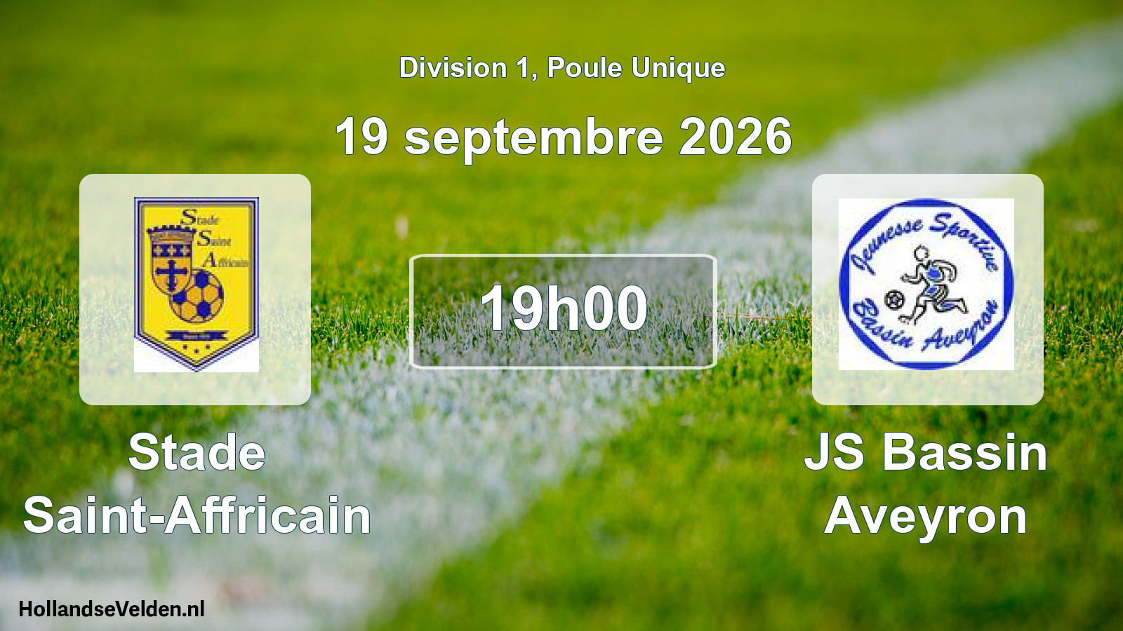 Scheduled Match: Stade Saint-Affricain - JS Bassin Aveyron (19 September 2026)