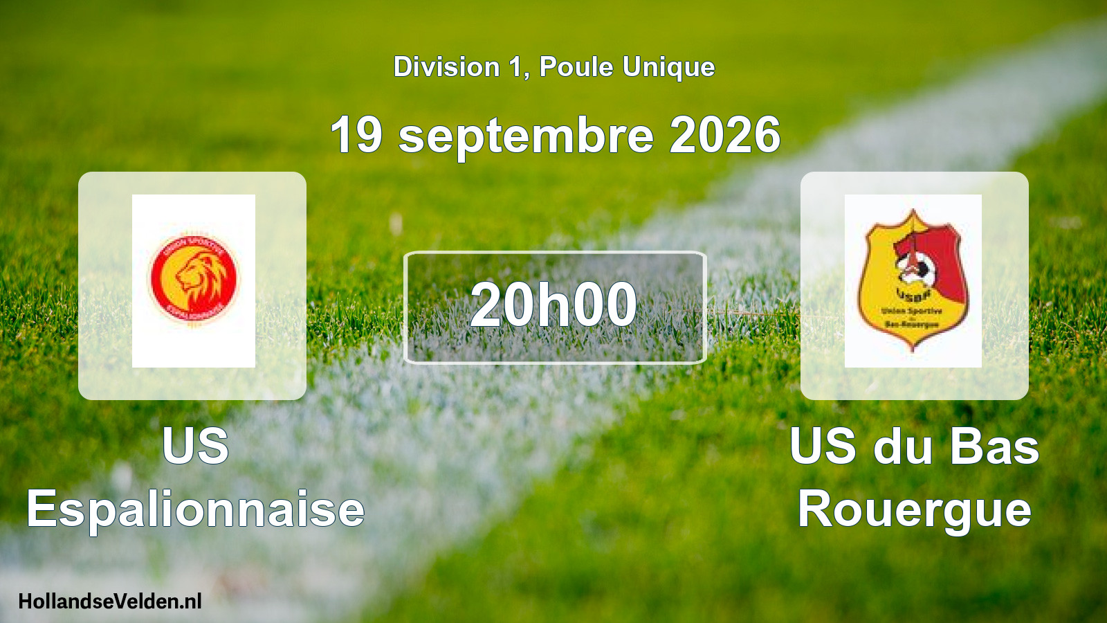 Match programmé: US Espalionnaise - US du Bas Rouergue (19 septembre 2026)