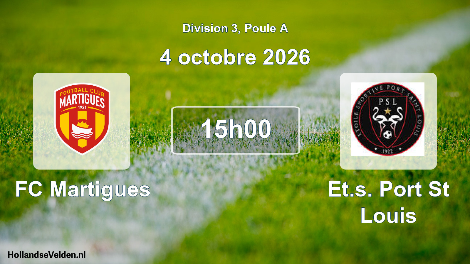 Match programmé: FC Martigues - Et.s. Port St Louis (4 octobre 2026)