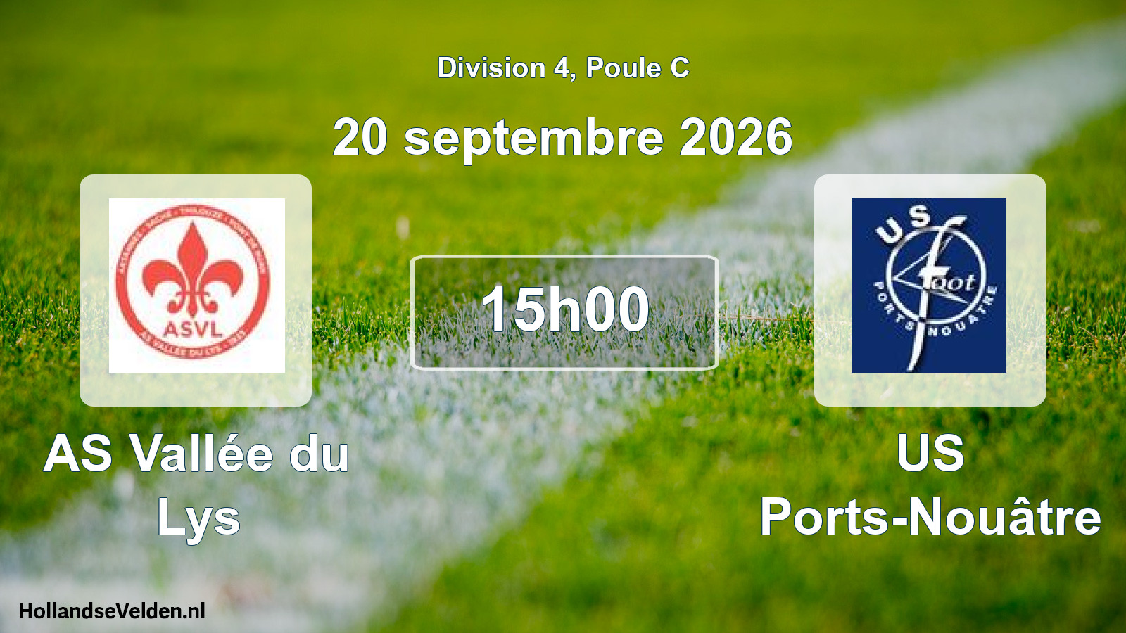 Scheduled Match: AS Vallée du Lys - US Ports-Nouâtre (20 September 2026)