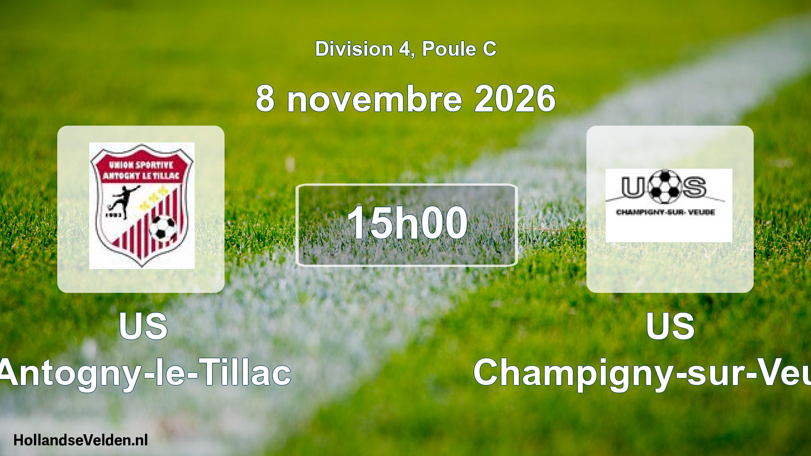 Scheduled Match: US Antogny-le-Tillac - US Champigny-sur-Veude (8 November 2026)