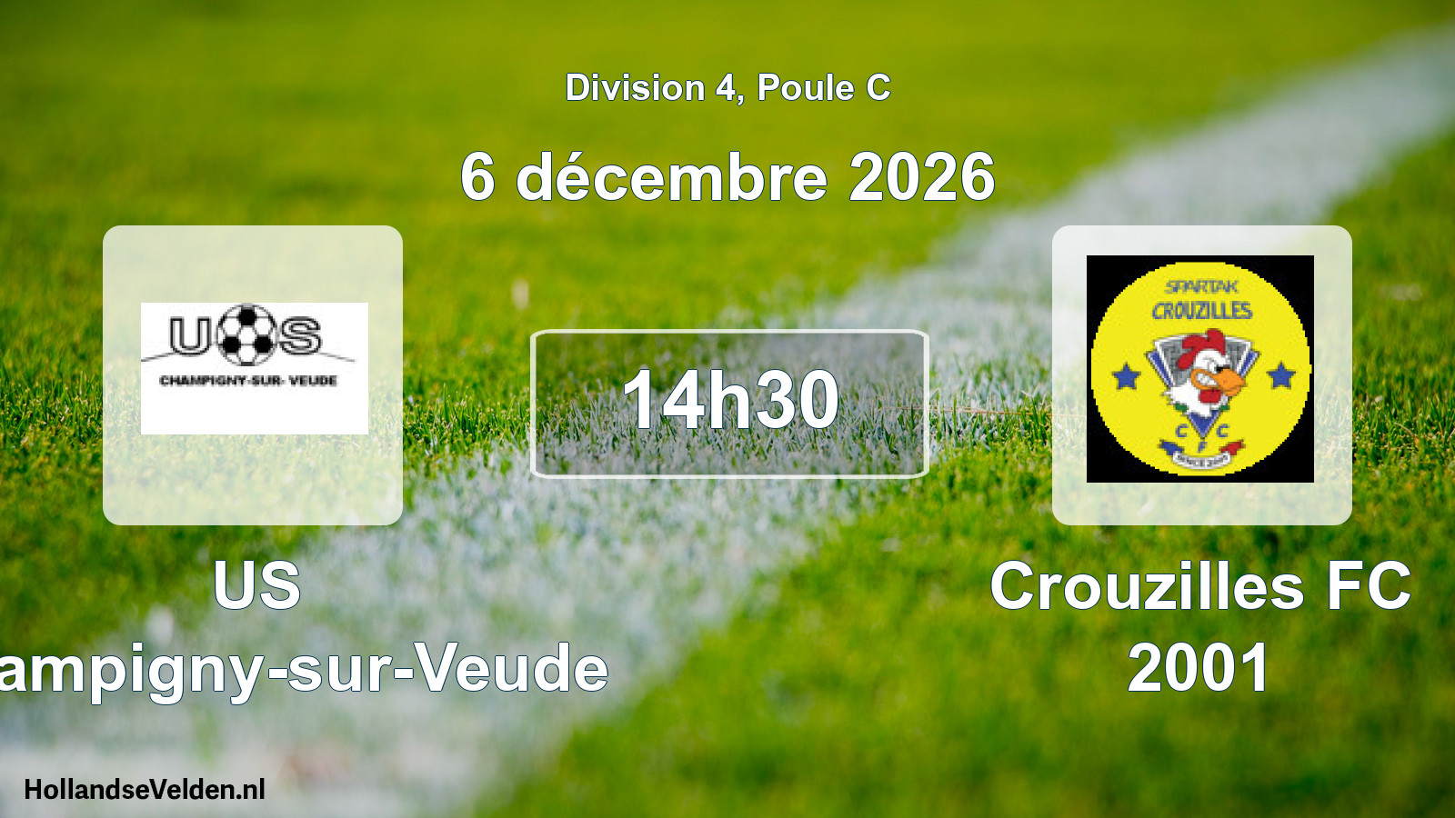 Scheduled Match: US Champigny-sur-Veude - Crouzilles FC 2001 (6 December 2026)