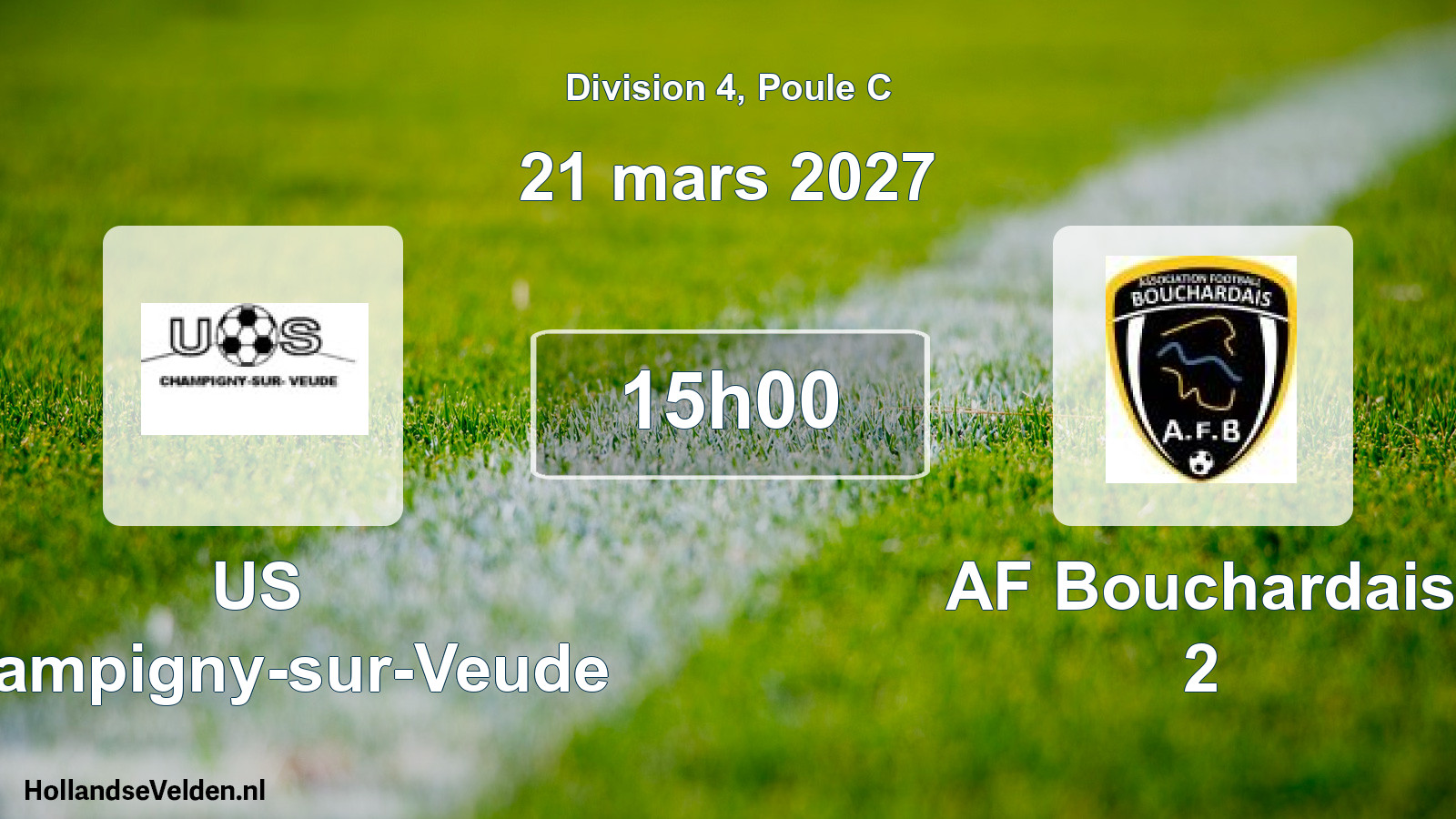 Scheduled Match: US Champigny-sur-Veude - AF Bouchardais 2 (21 March 2027)