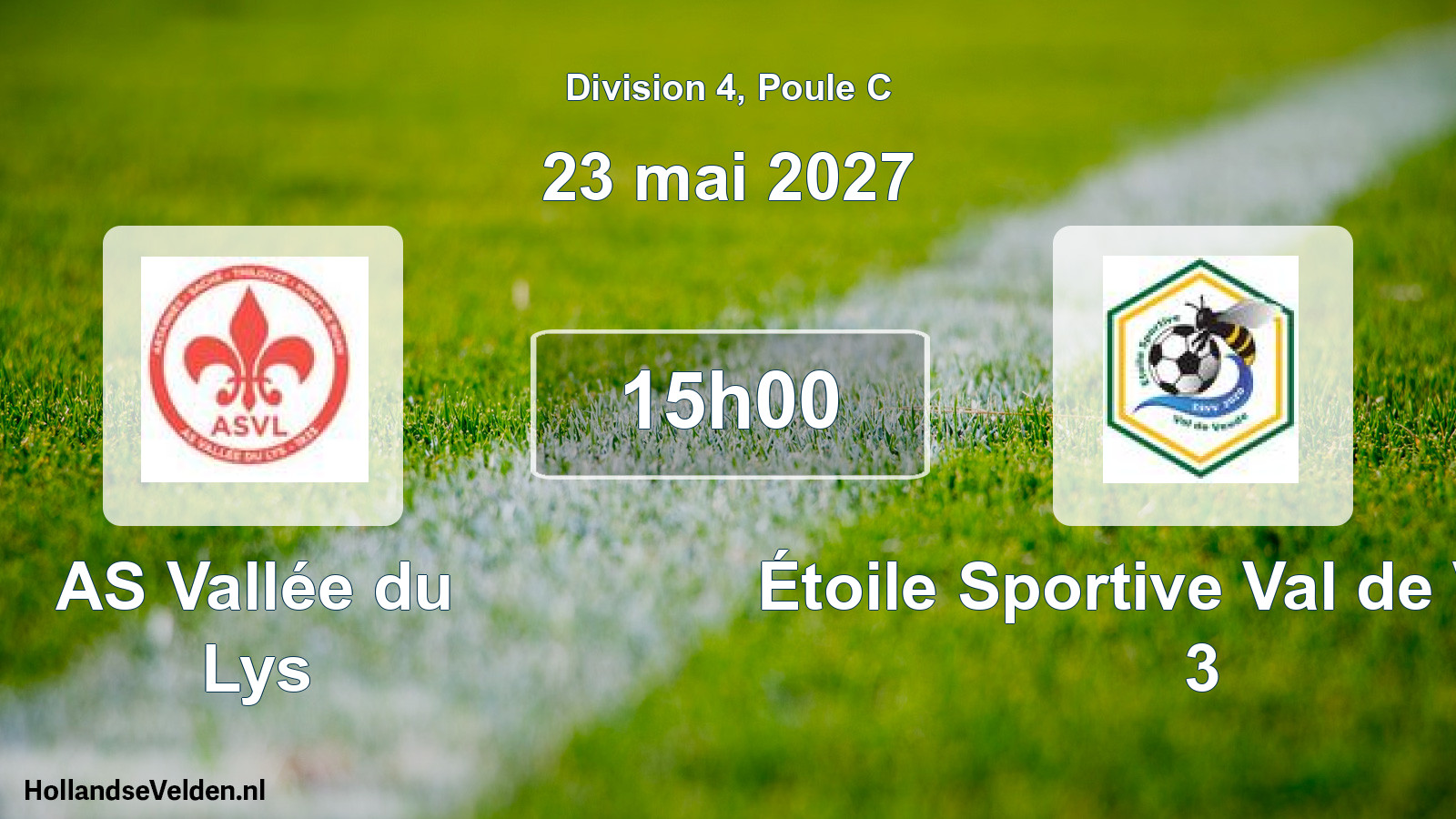 Scheduled Match: AS Vallée du Lys - Étoile Sportive Val de Veude 3 (23 May 2027)