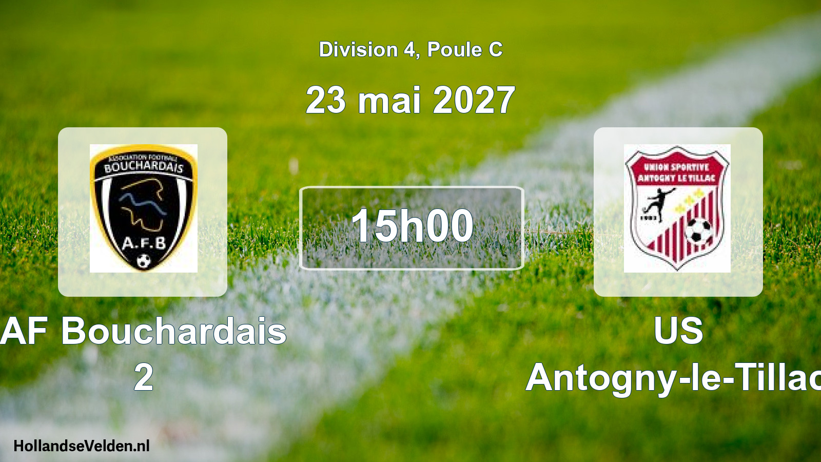 Scheduled Match: AF Bouchardais 2 - US Antogny-le-Tillac (23 May 2027)