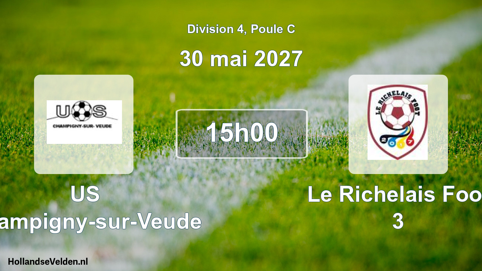 Match programmé: US Champigny-sur-Veude - Le Richelais Foot 3 (30 mai 2027)
