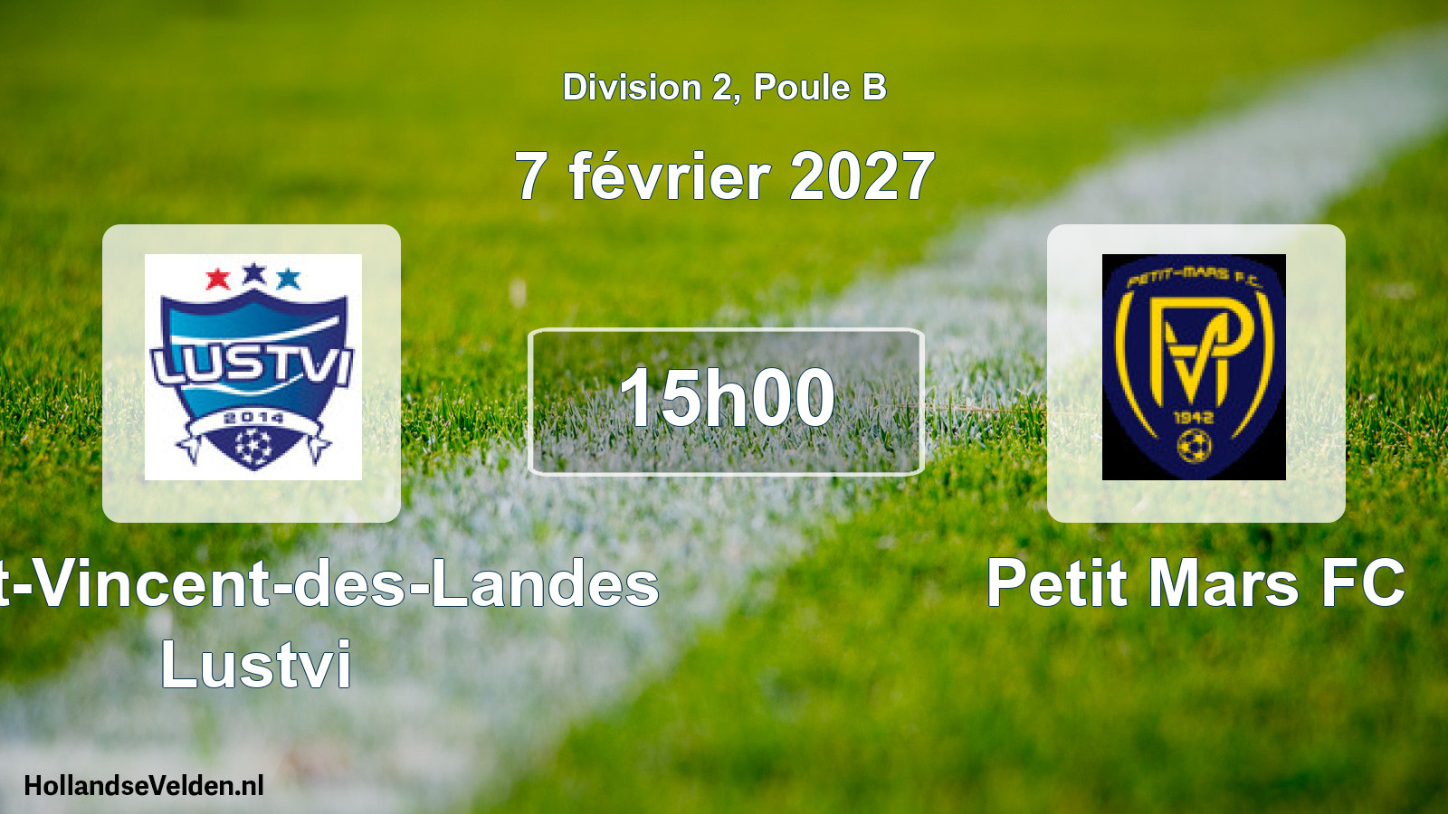 Scheduled Match: Saint-Vincent-des-Landes Lustvi - Petit Mars FC (7 February 2027)