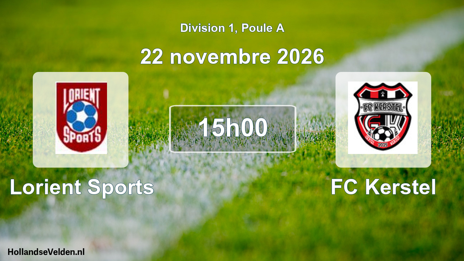 Match programmé: Lorient Sports - FC Kerstel (22 novembre 2026)