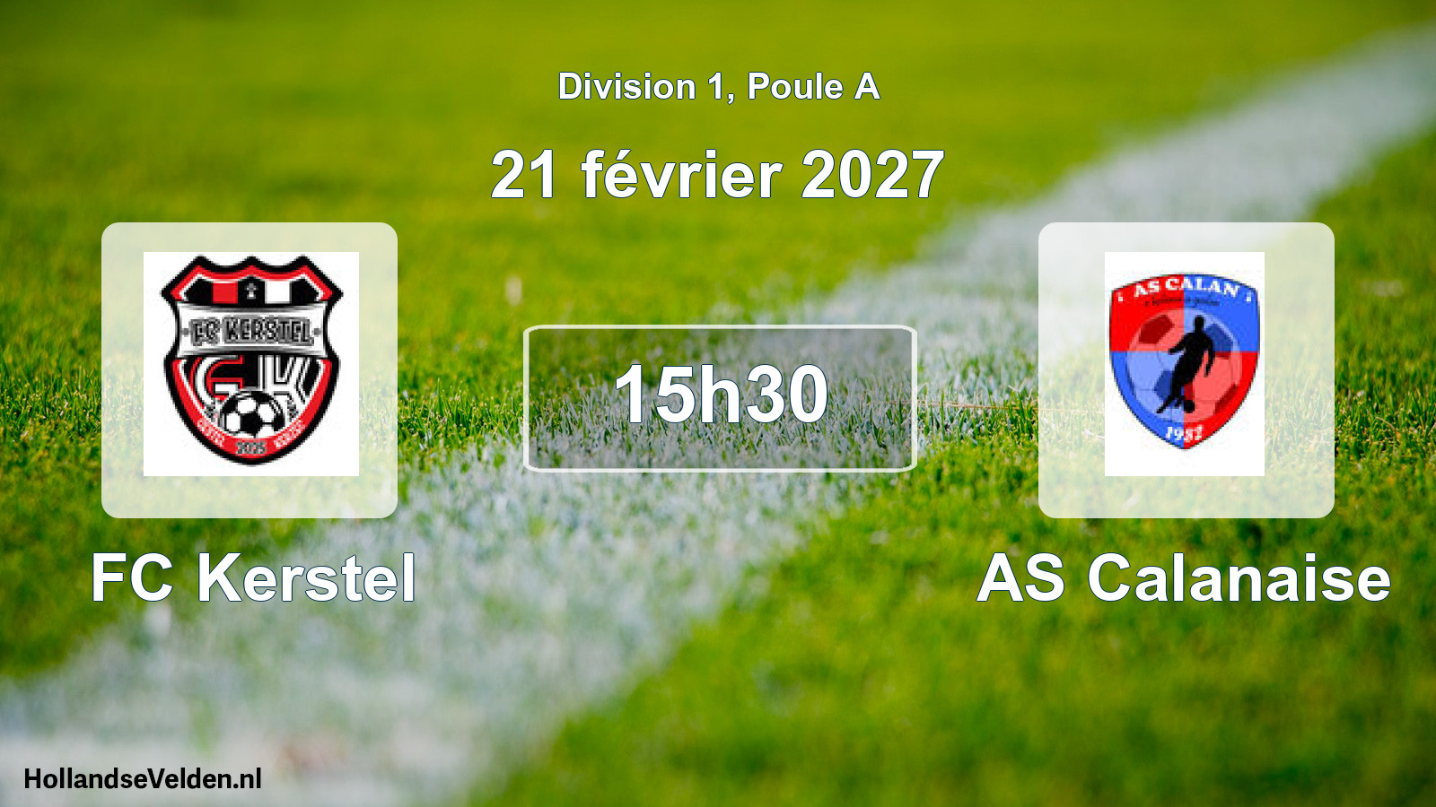 Match programmé: FC Kerstel - AS Calanaise (21 février 2027)