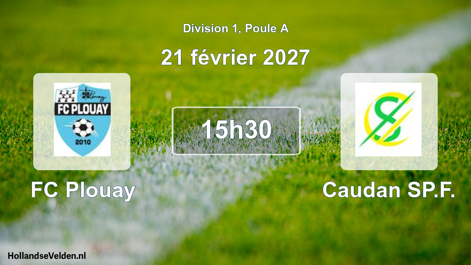 Match programmé: FC Plouay - Caudan SP.F. (21 février 2027)