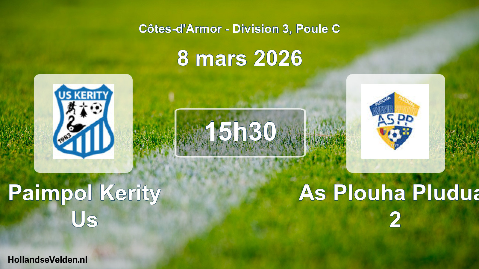 Geplande wedstrijd: Paimpol Kerity Us - As Plouha Pludual 2 (8 maart 2026)
