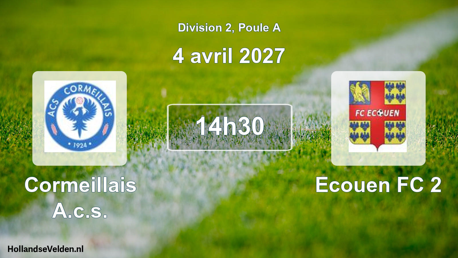 Scheduled Match: Cormeillais A.c.s. - Ecouen FC 2 (4 April 2027)