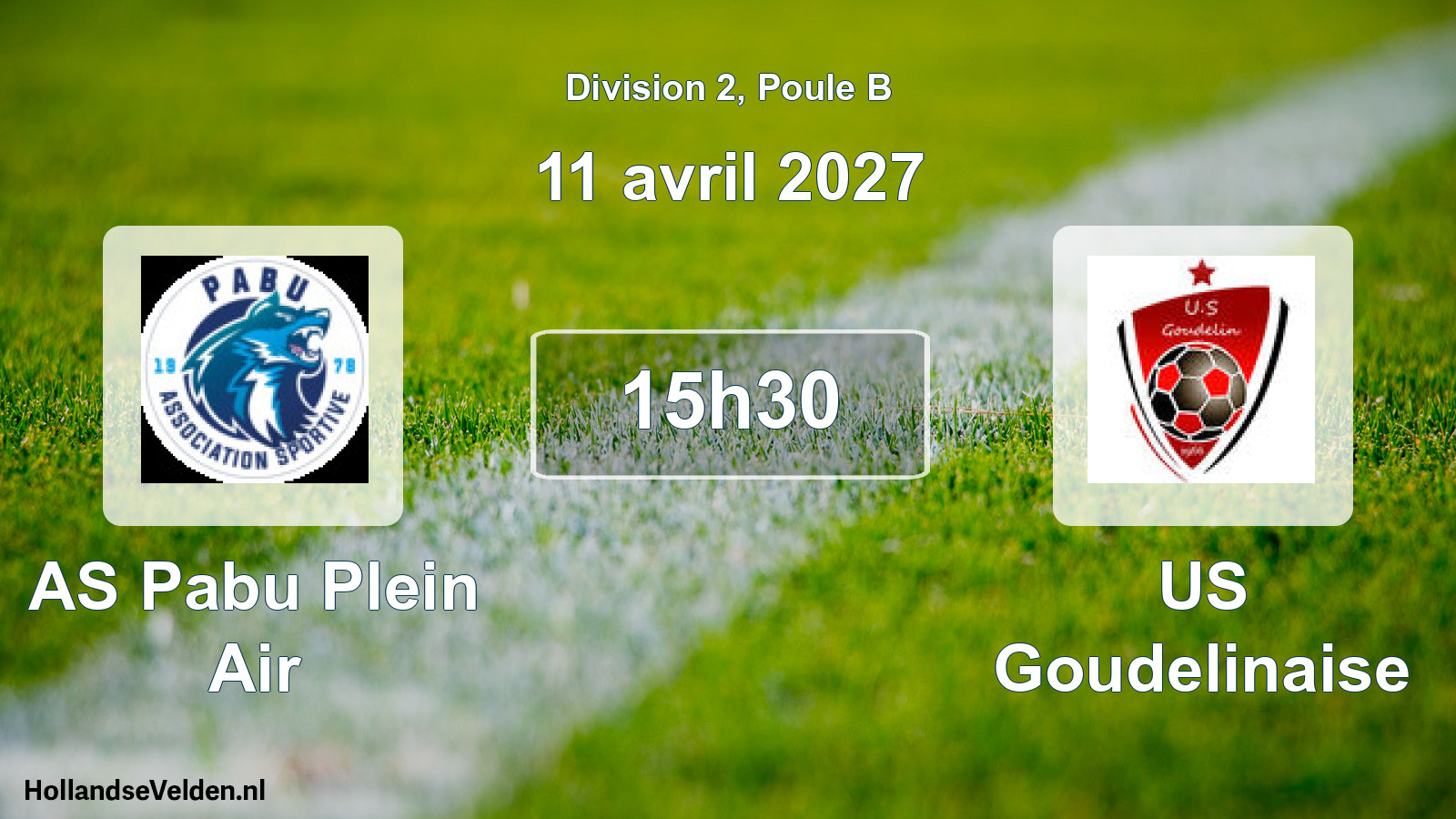Match programmé: AS Pabu Plein Air - US Goudelinaise (11 avril 2027)