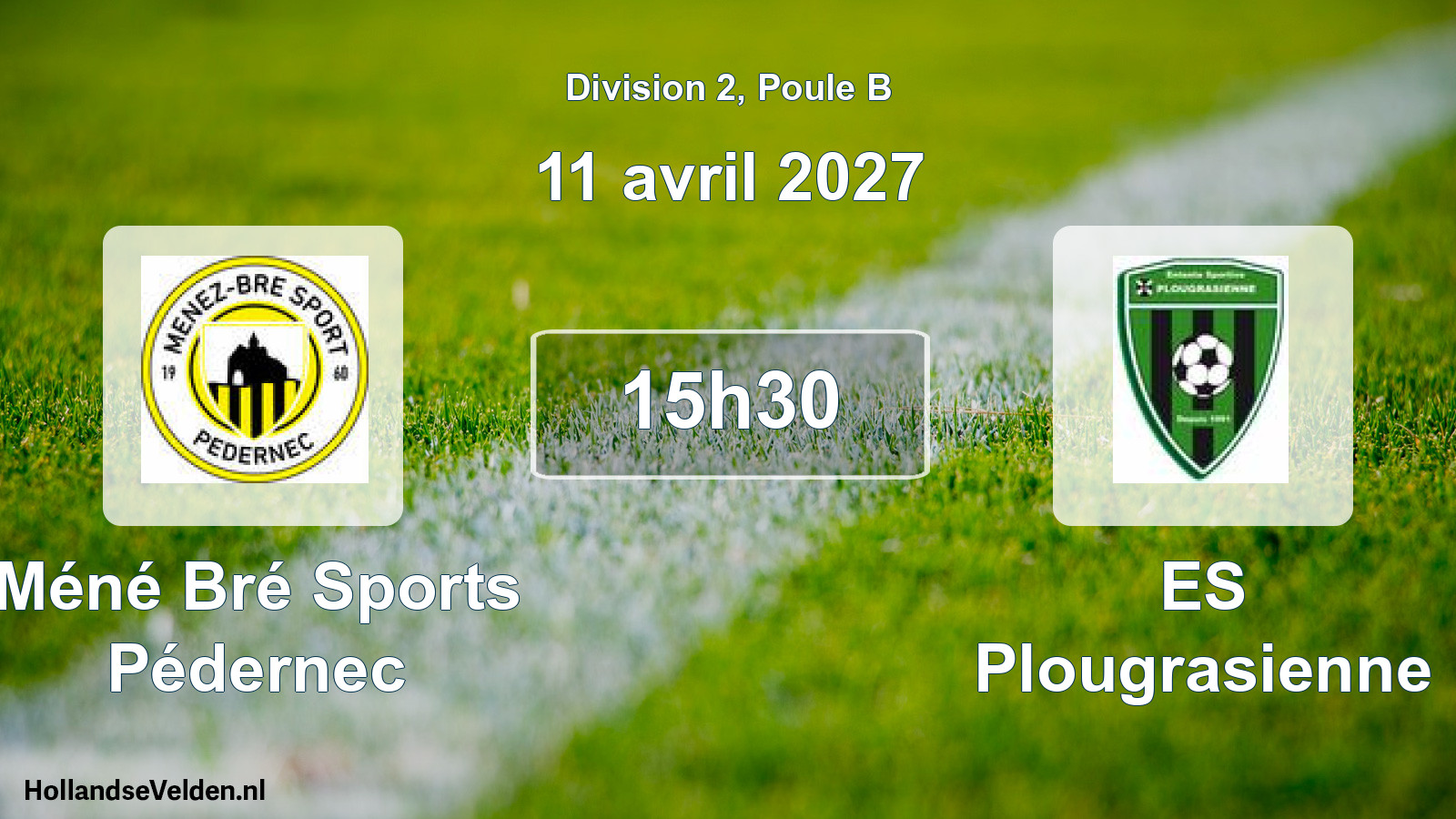 Match programmé: Méné Bré Sports Pédernec - ES Plougrasienne (11 avril 2027)