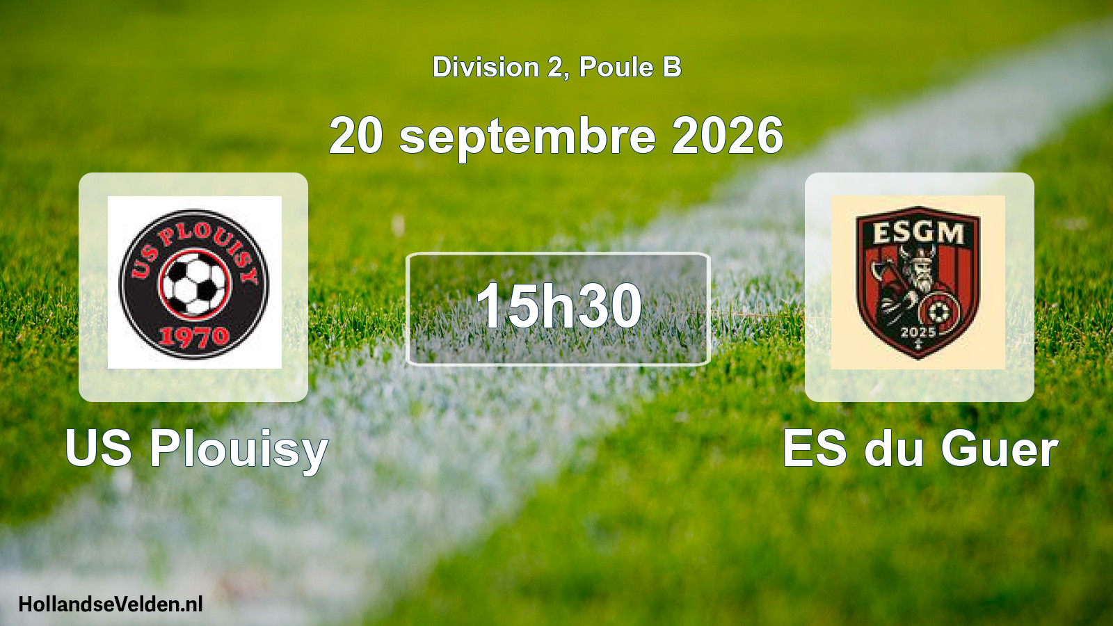 Match programmé: US Plouisy - ES du Guer (20 septembre 2026)