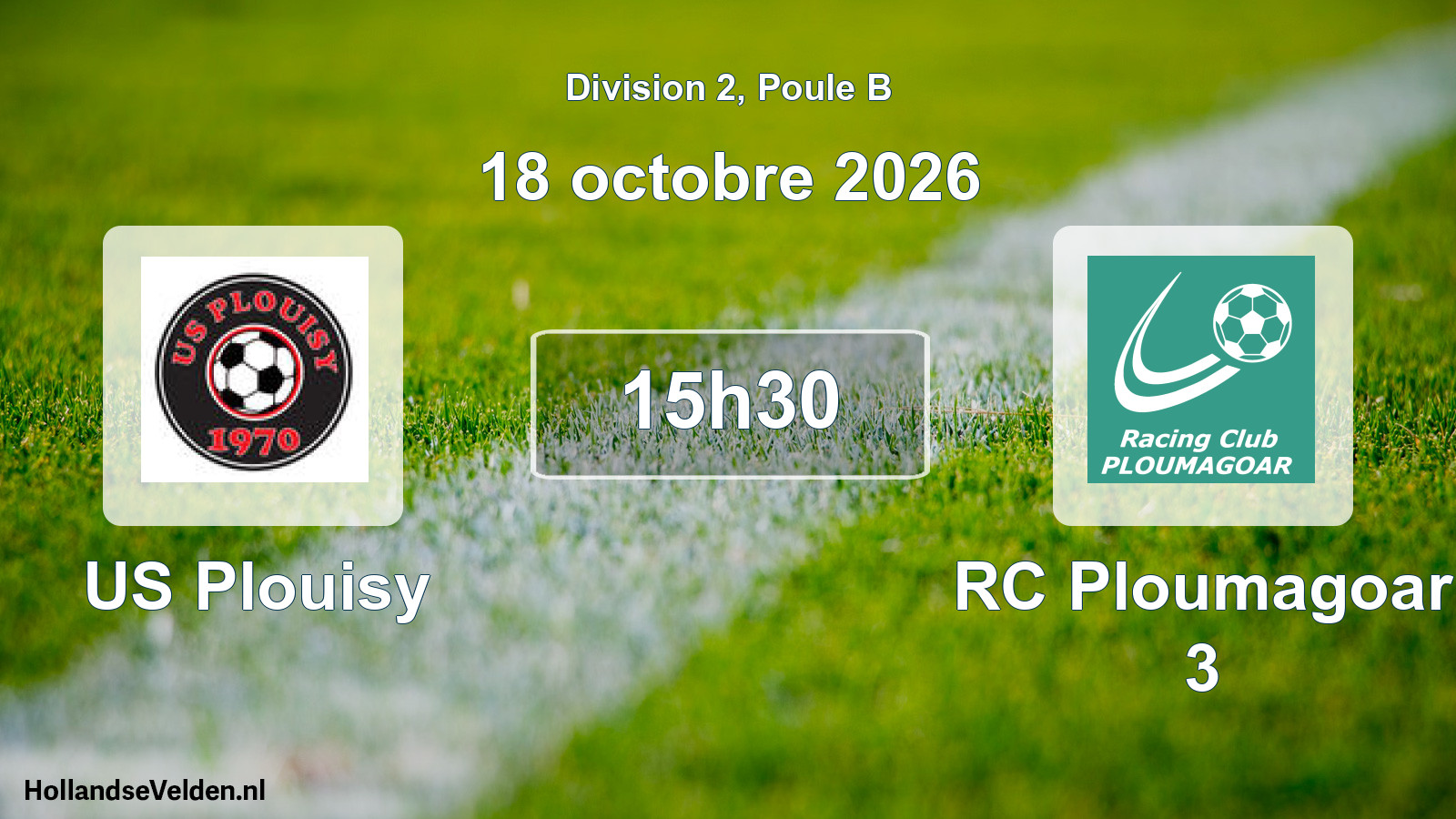 Match programmé: US Plouisy - RC Ploumagoar 3 (18 octobre 2026)