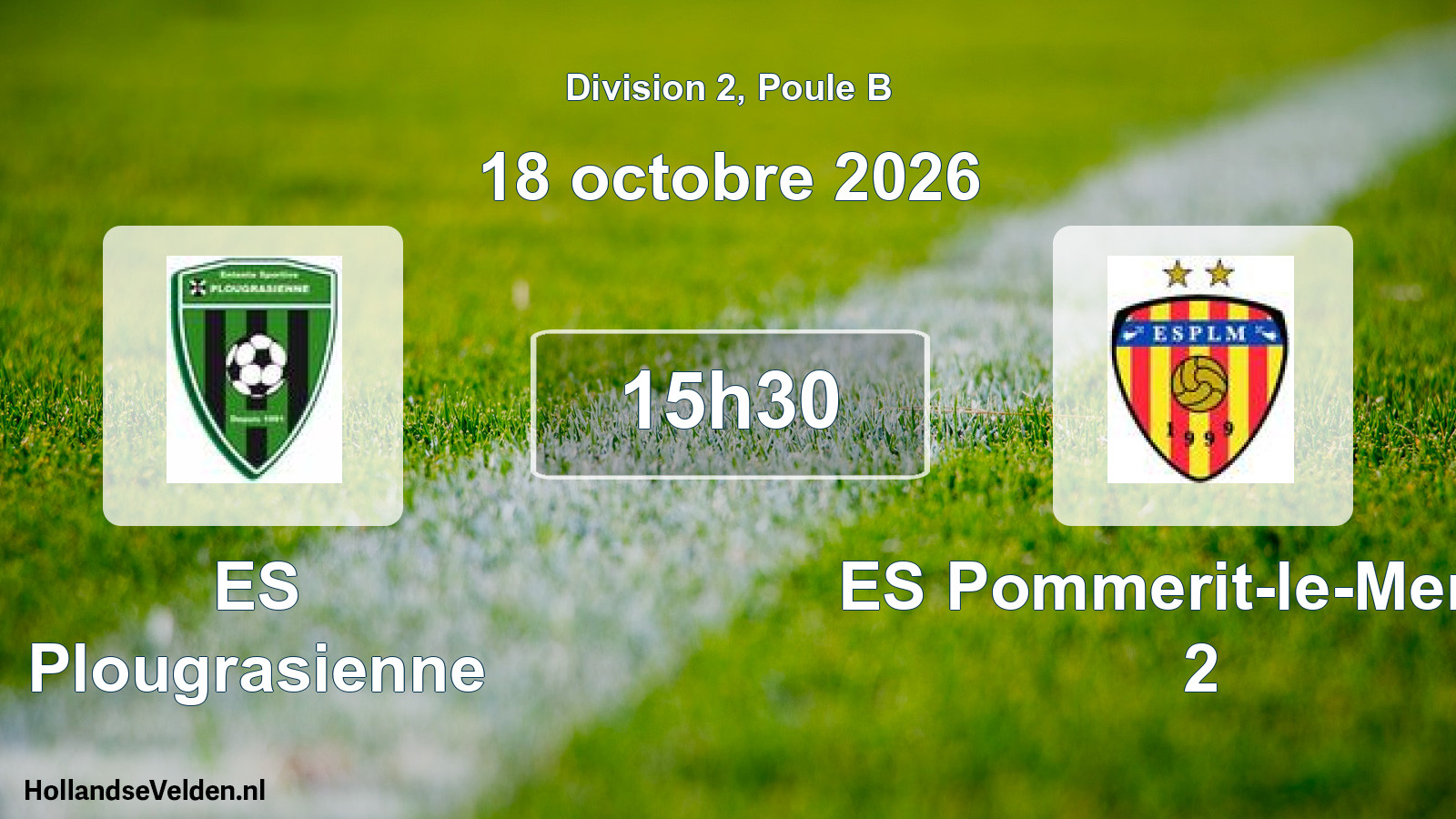 Match programmé: ES Plougrasienne - ES Pommerit-le-Merzer 2 (18 octobre 2026)