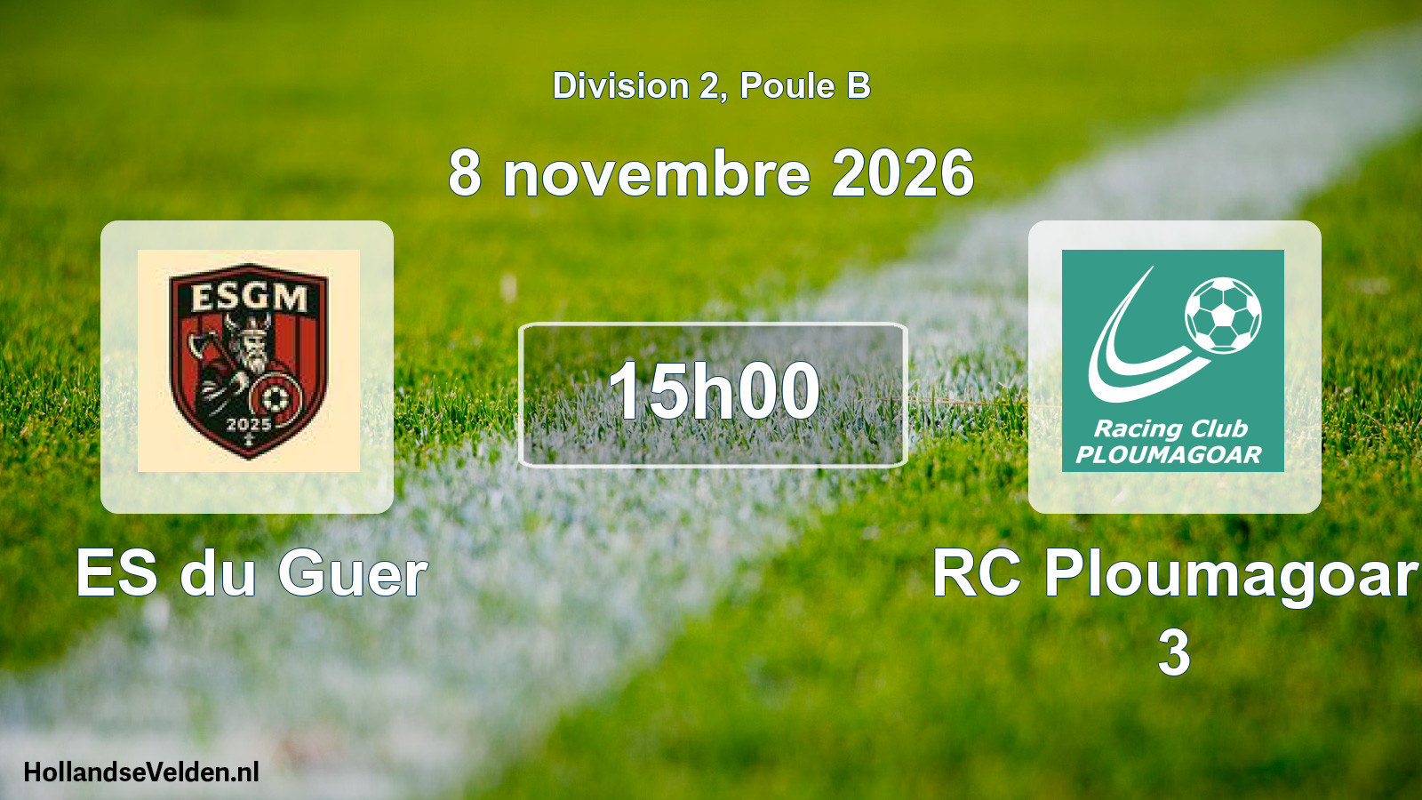 Match programmé: ES du Guer - RC Ploumagoar 3 (8 novembre 2026)
