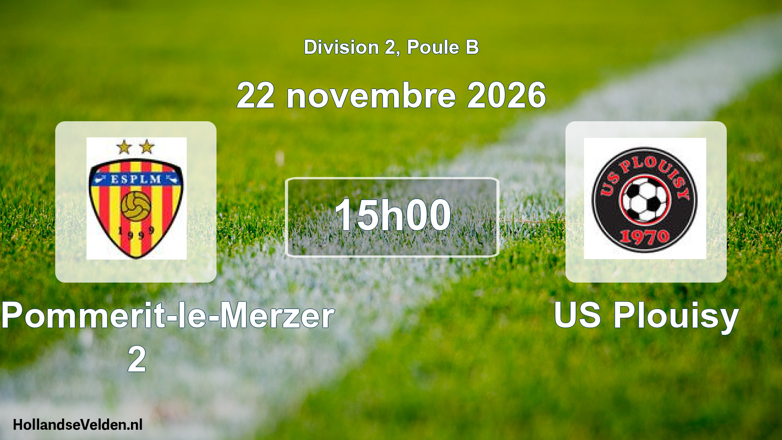 Scheduled Match: ES Pommerit-le-Merzer 2 - US Plouisy (22 November 2026)