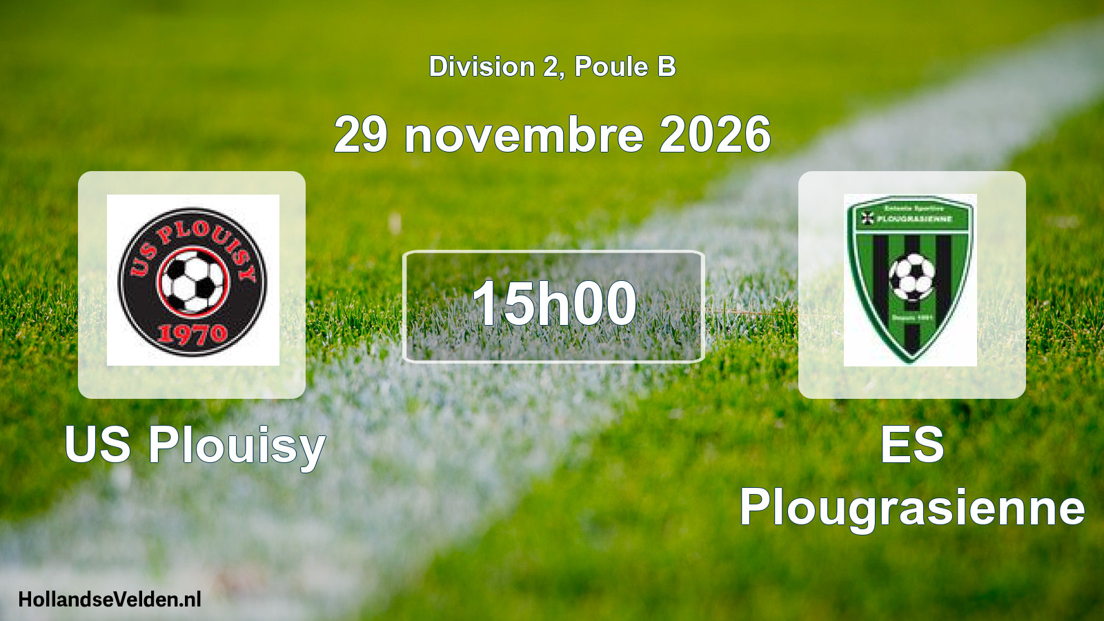 Match programmé: US Plouisy - ES Plougrasienne (29 novembre 2026)