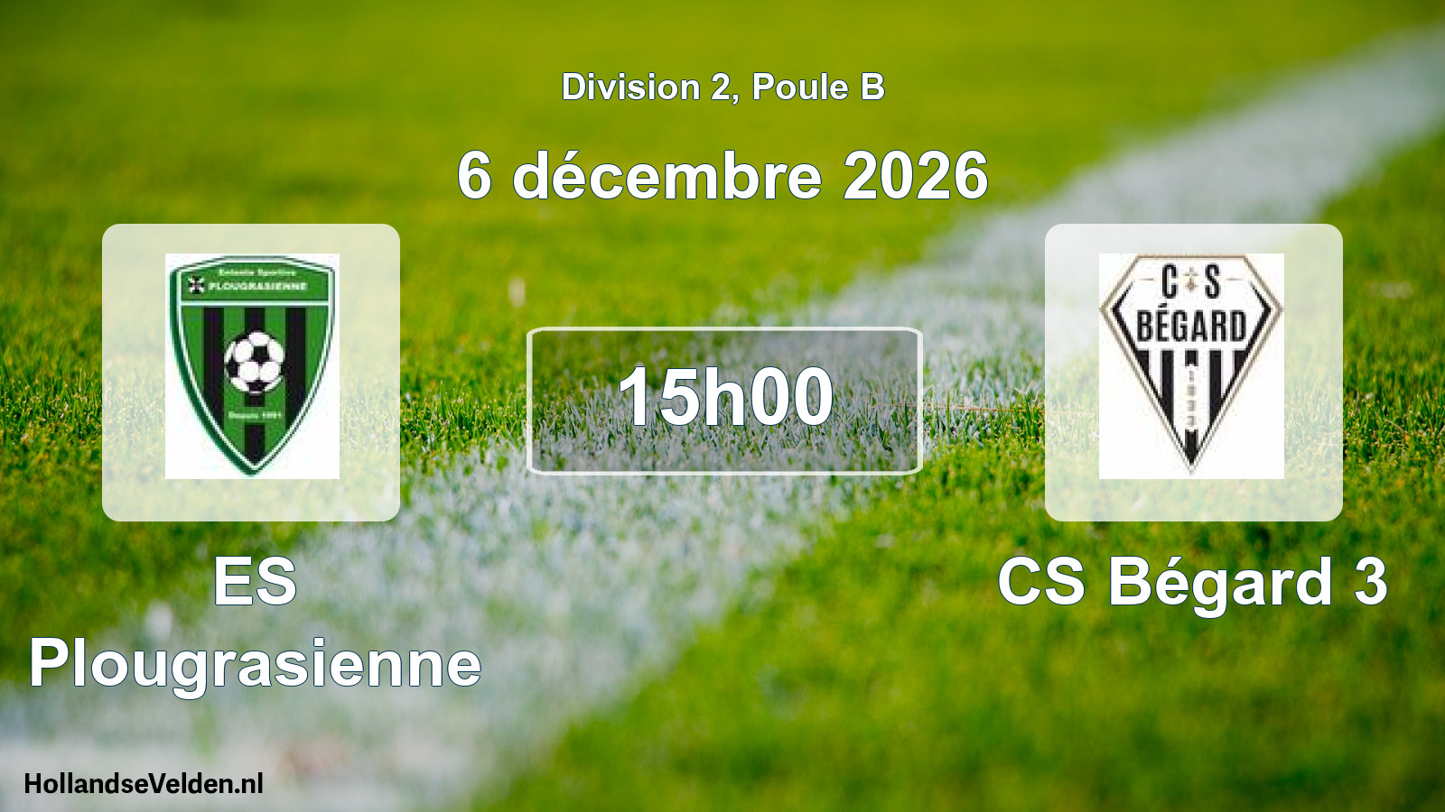 Match programmé: ES Plougrasienne - CS Bégard 3 (6 décembre 2026)
