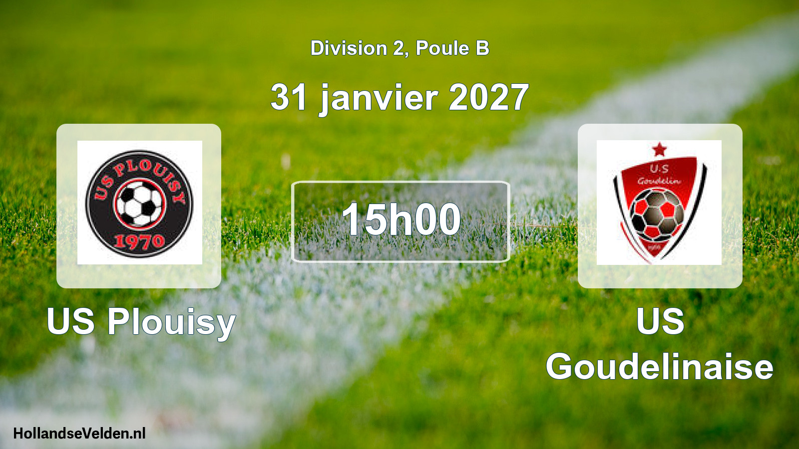 Match programmé: US Plouisy - US Goudelinaise (31 janvier 2027)