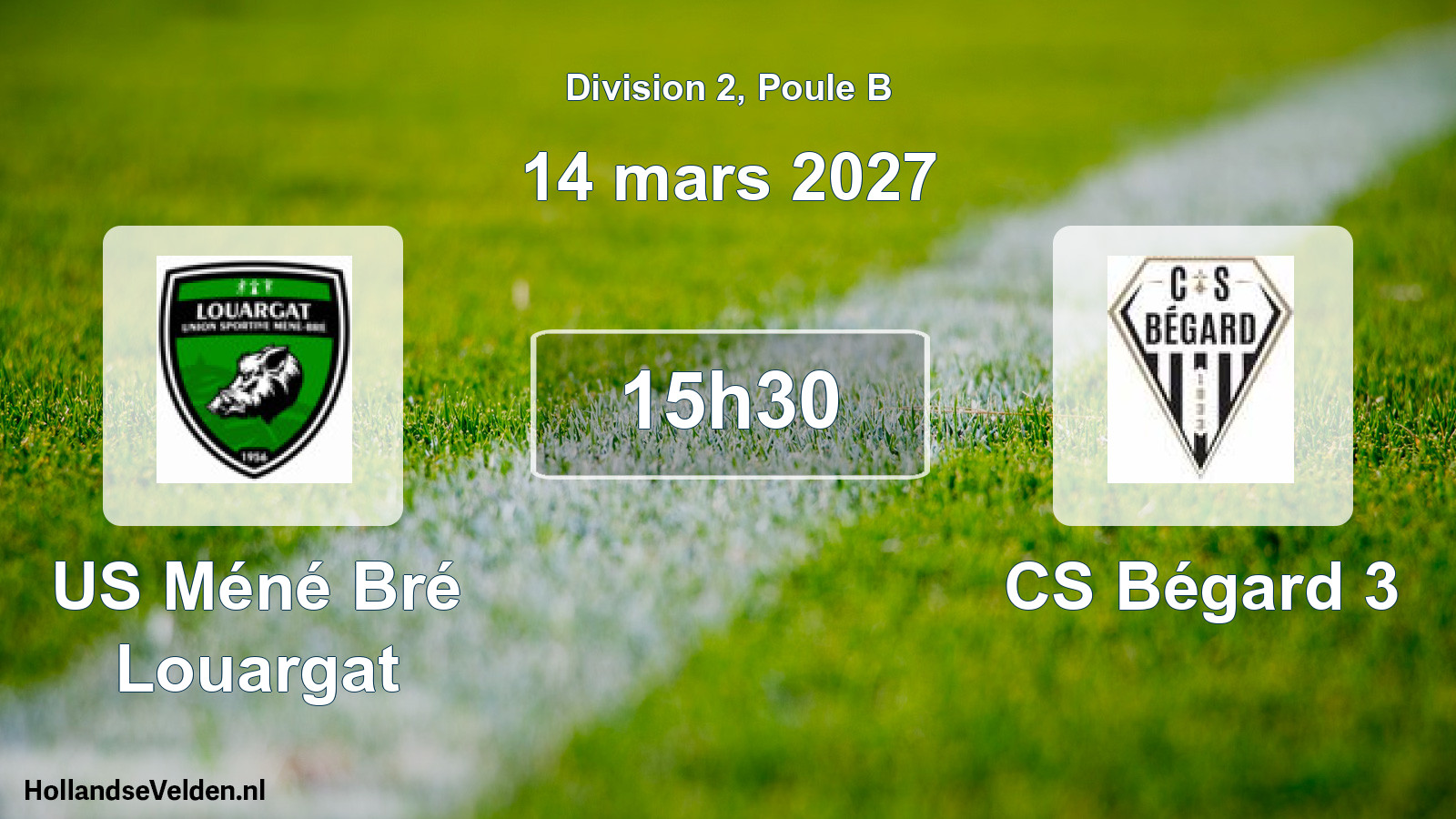Match programmé: US Méné Bré Louargat - CS Bégard 3 (14 mars 2027)