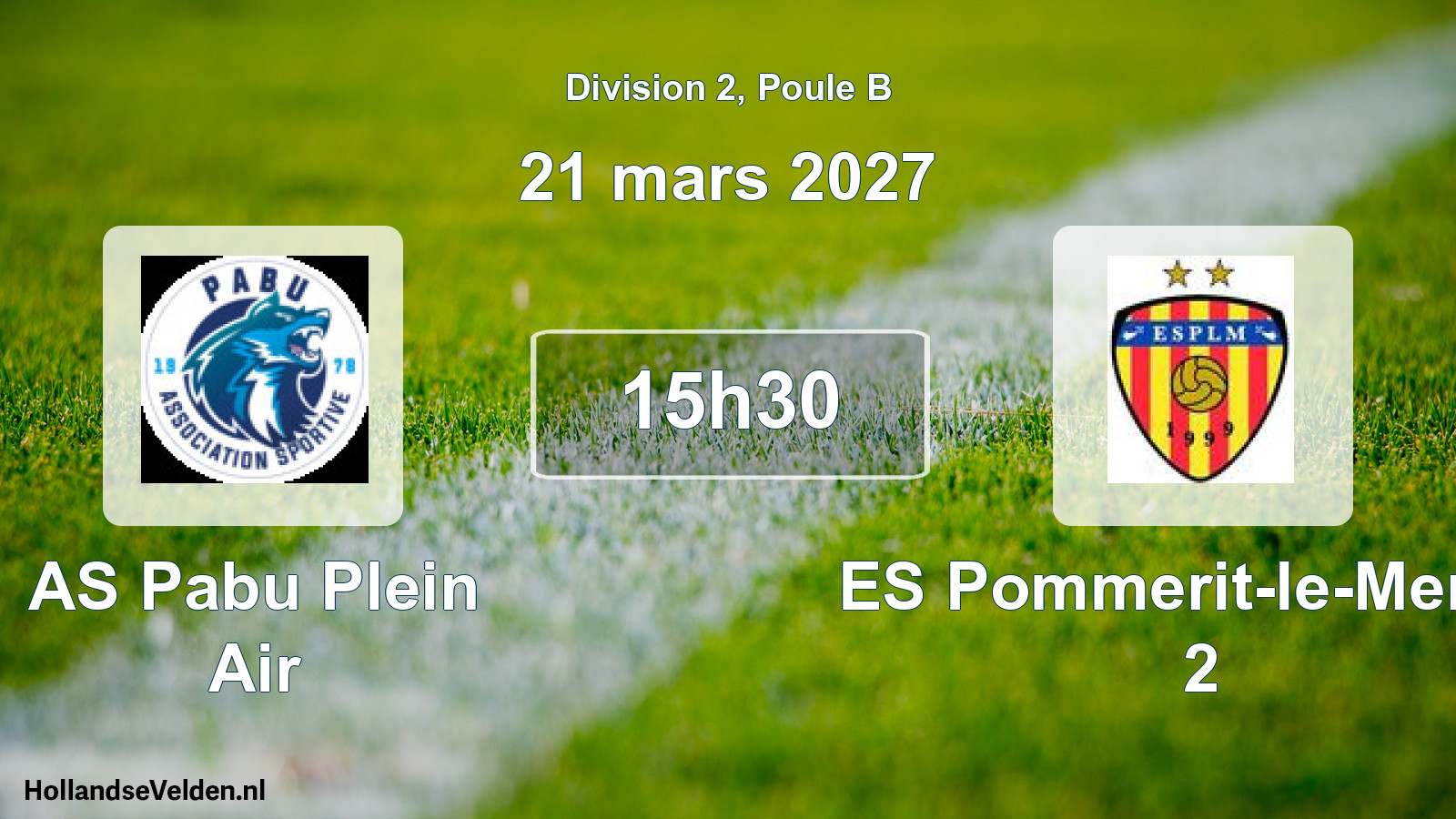 Match programmé: AS Pabu Plein Air - ES Pommerit-le-Merzer 2 (21 mars 2027)