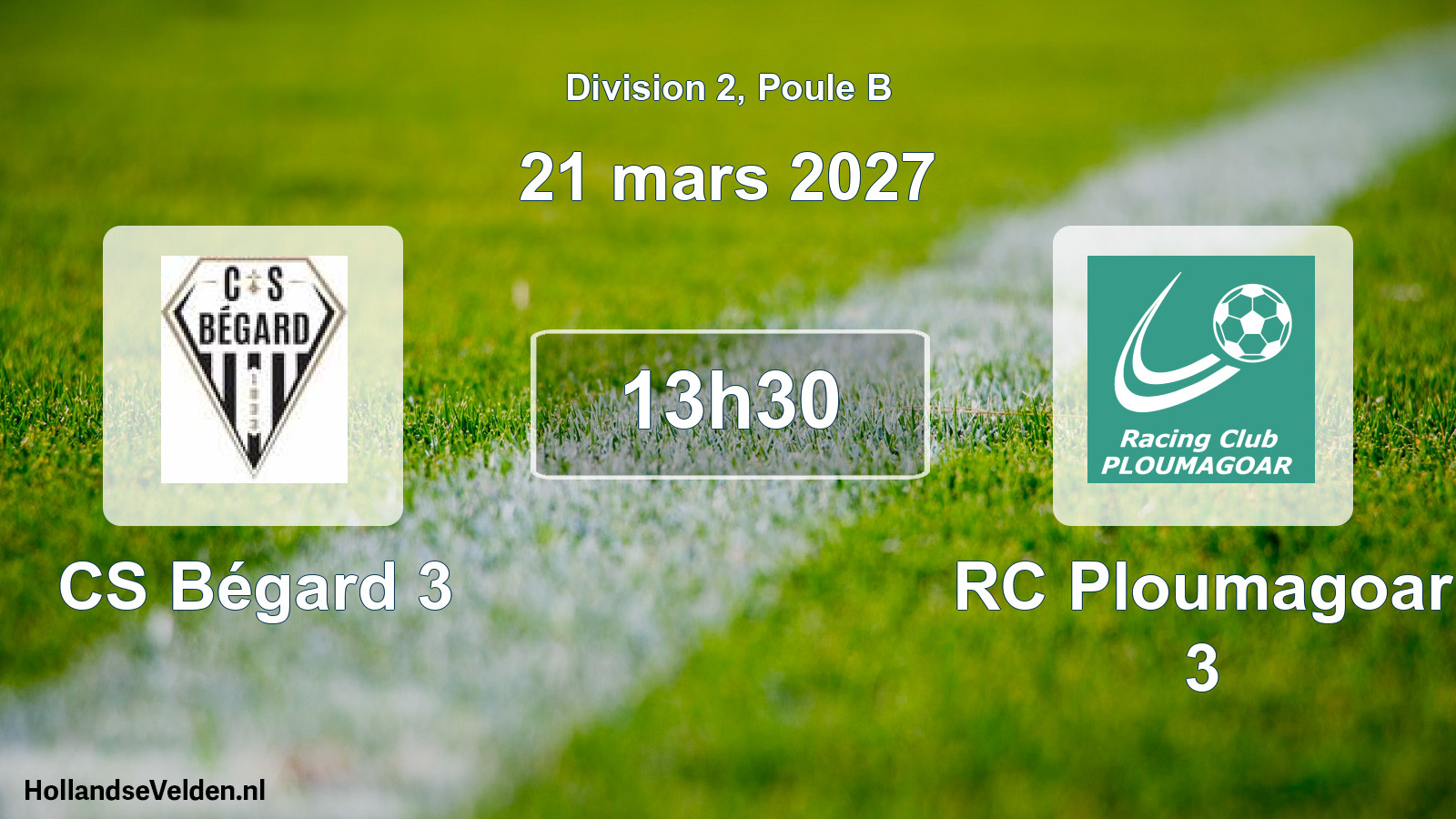 Match programmé: CS Bégard 3 - RC Ploumagoar 3 (21 mars 2027)
