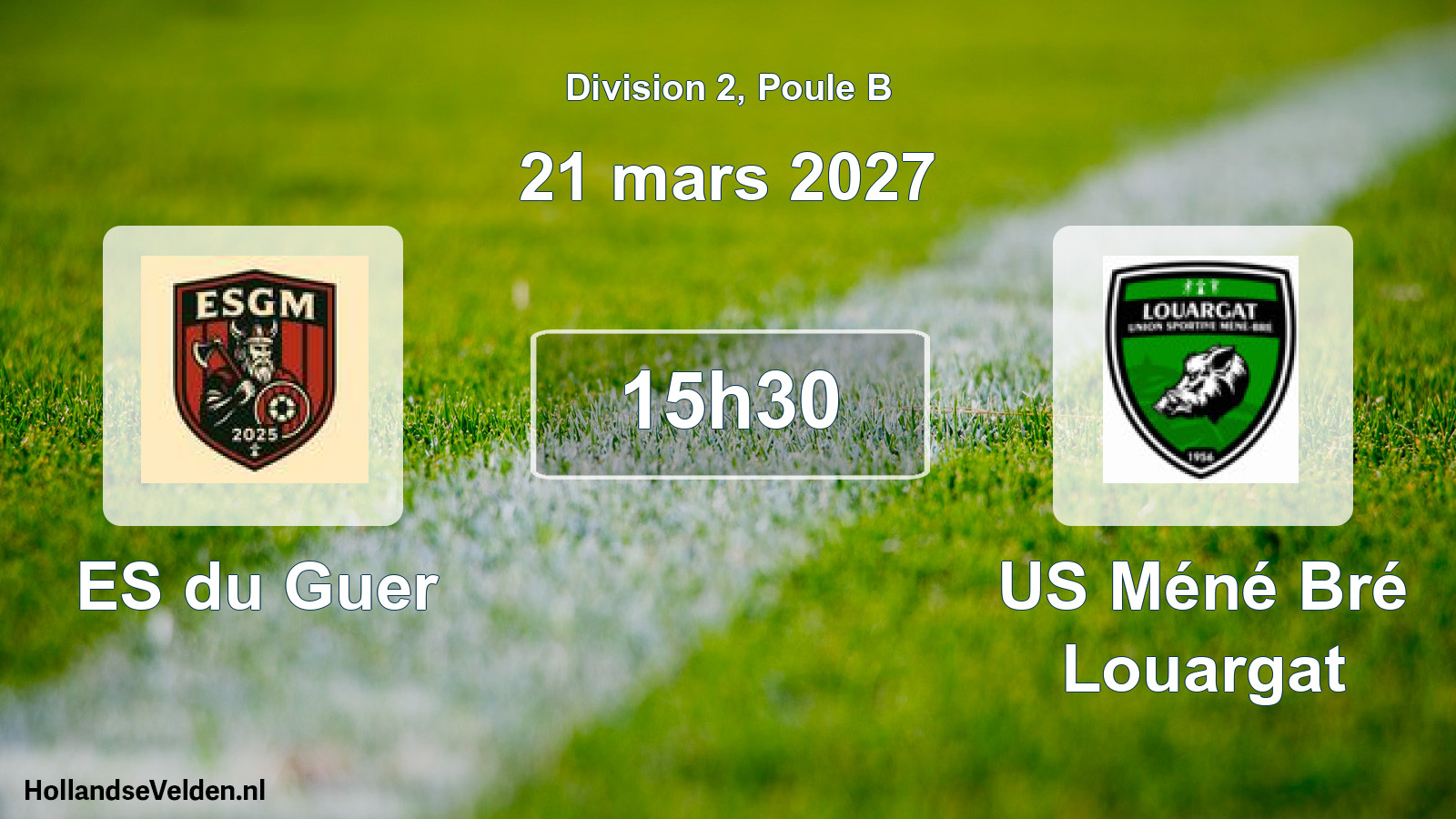 Match programmé: ES du Guer - US Méné Bré Louargat (21 mars 2027)