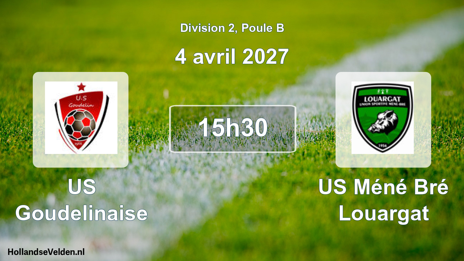 Match programmé: US Goudelinaise - US Méné Bré Louargat (4 avril 2027)