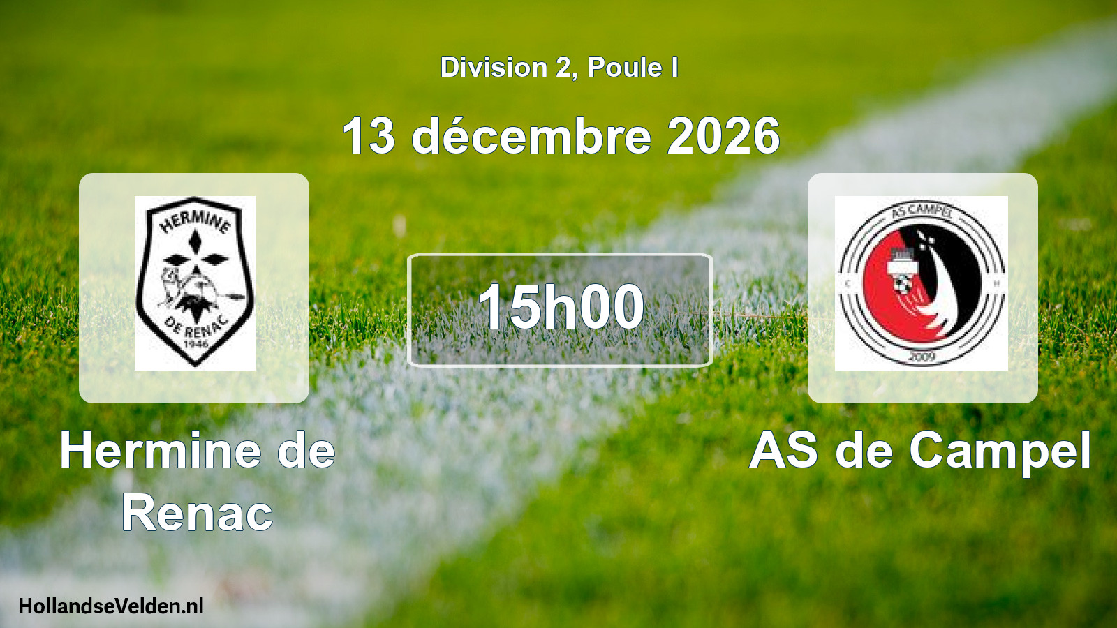Scheduled Match: Hermine de Renac - AS de Campel (13 December 2026)