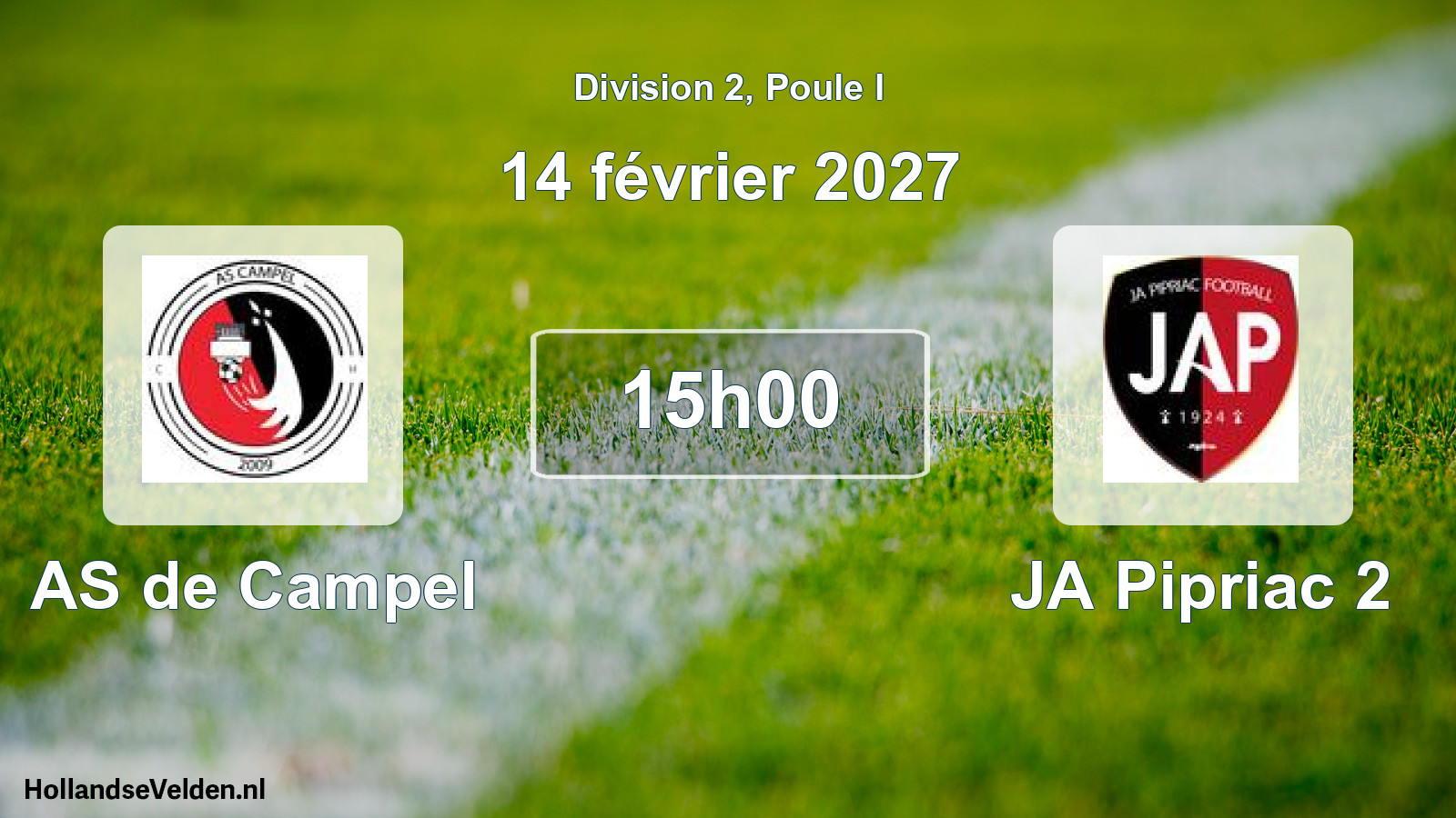 Scheduled Match: AS de Campel - JA Pipriac 2 (14 February 2027)