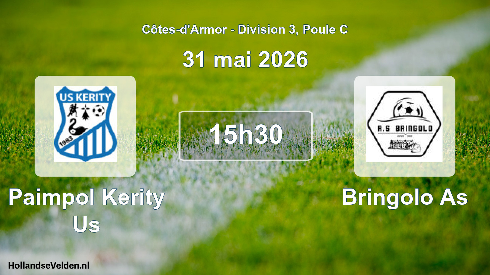 Geplande wedstrijd: Paimpol Kerity Us - Bringolo As (31 mai 2026)