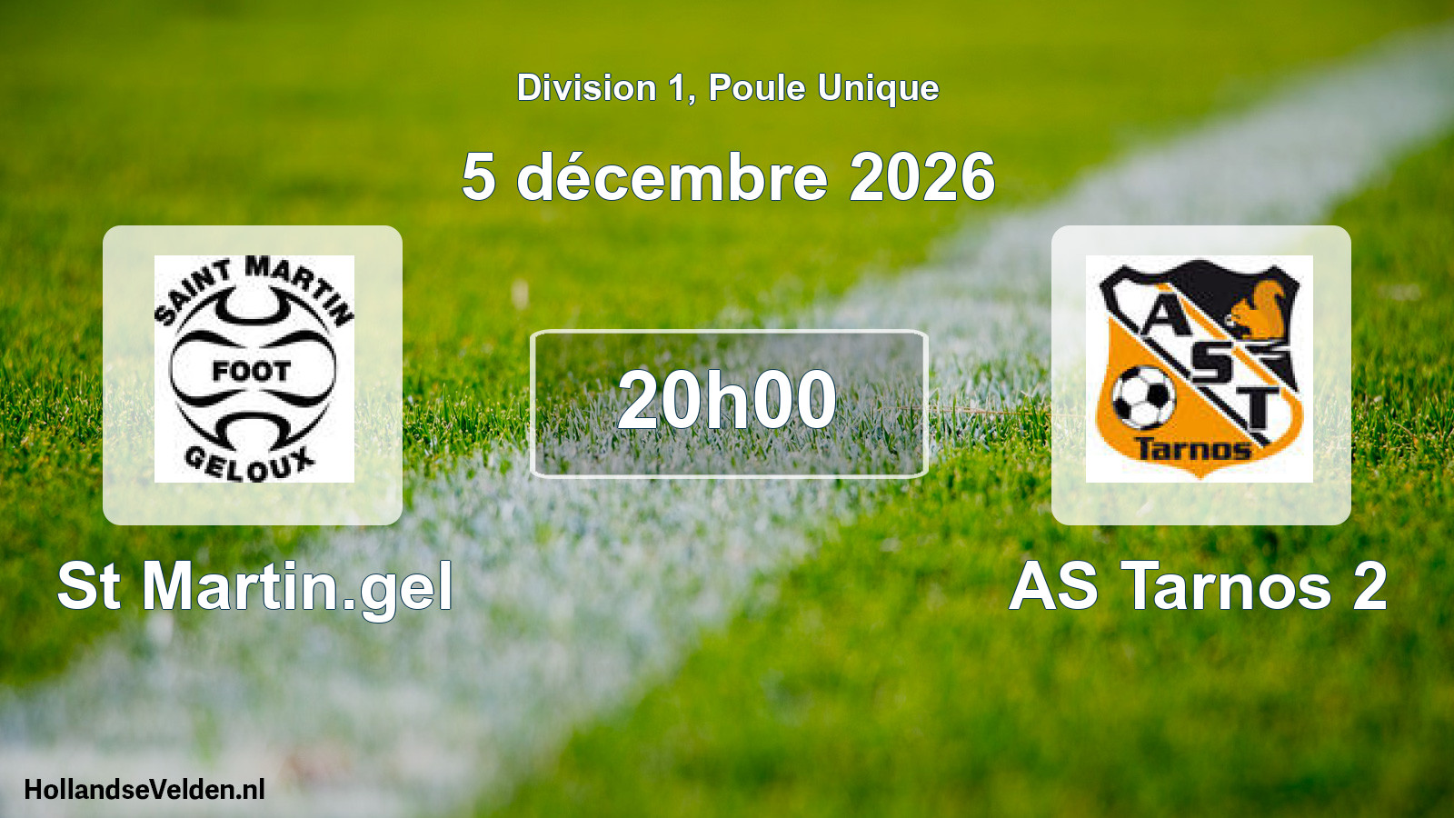 Scheduled Match: St Martin.gel - AS Tarnos 2 (5 December 2026)