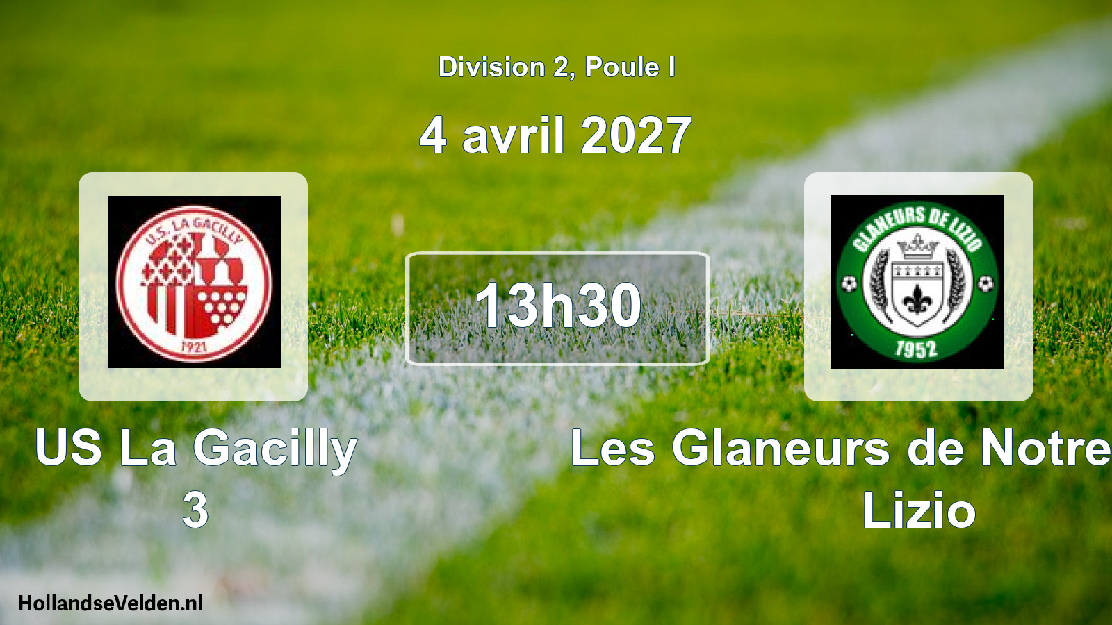 Match programmé: US La Gacilly 3 - Les Glaneurs de Notre-Dame Lizio (4 avril 2027)