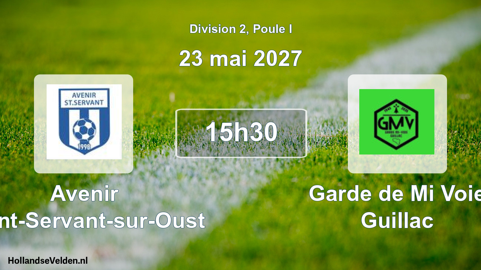 Match programmé: Avenir Saint-Servant-sur-Oust - Garde de Mi Voie Guillac (23 mai 2027)