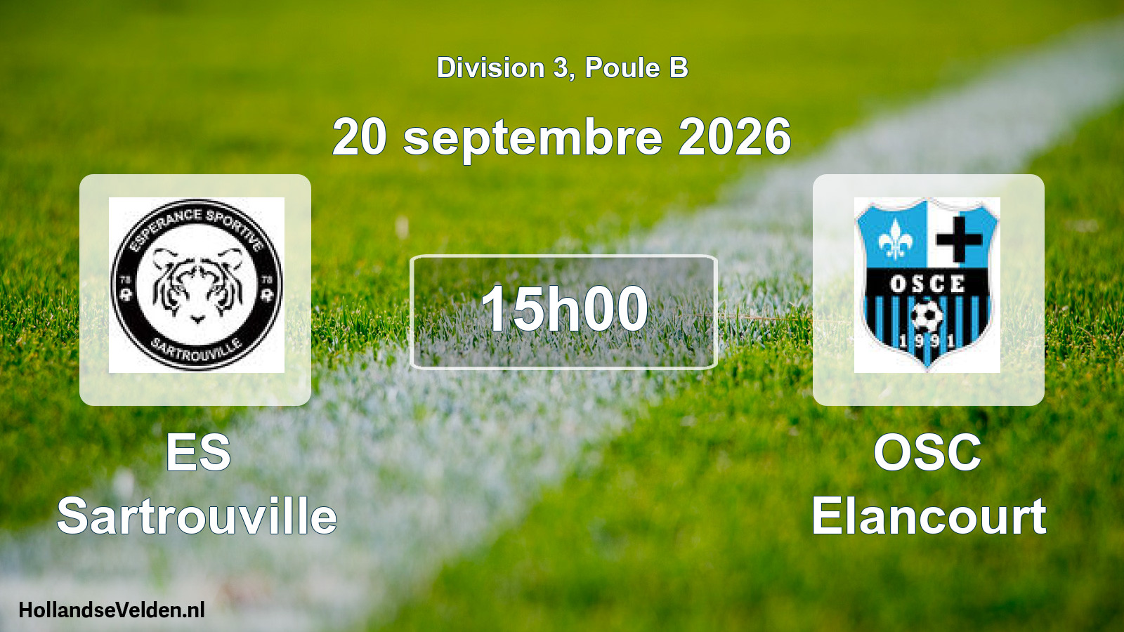 Scheduled Match: ES Sartrouville - OSC Elancourt (20 September 2026)